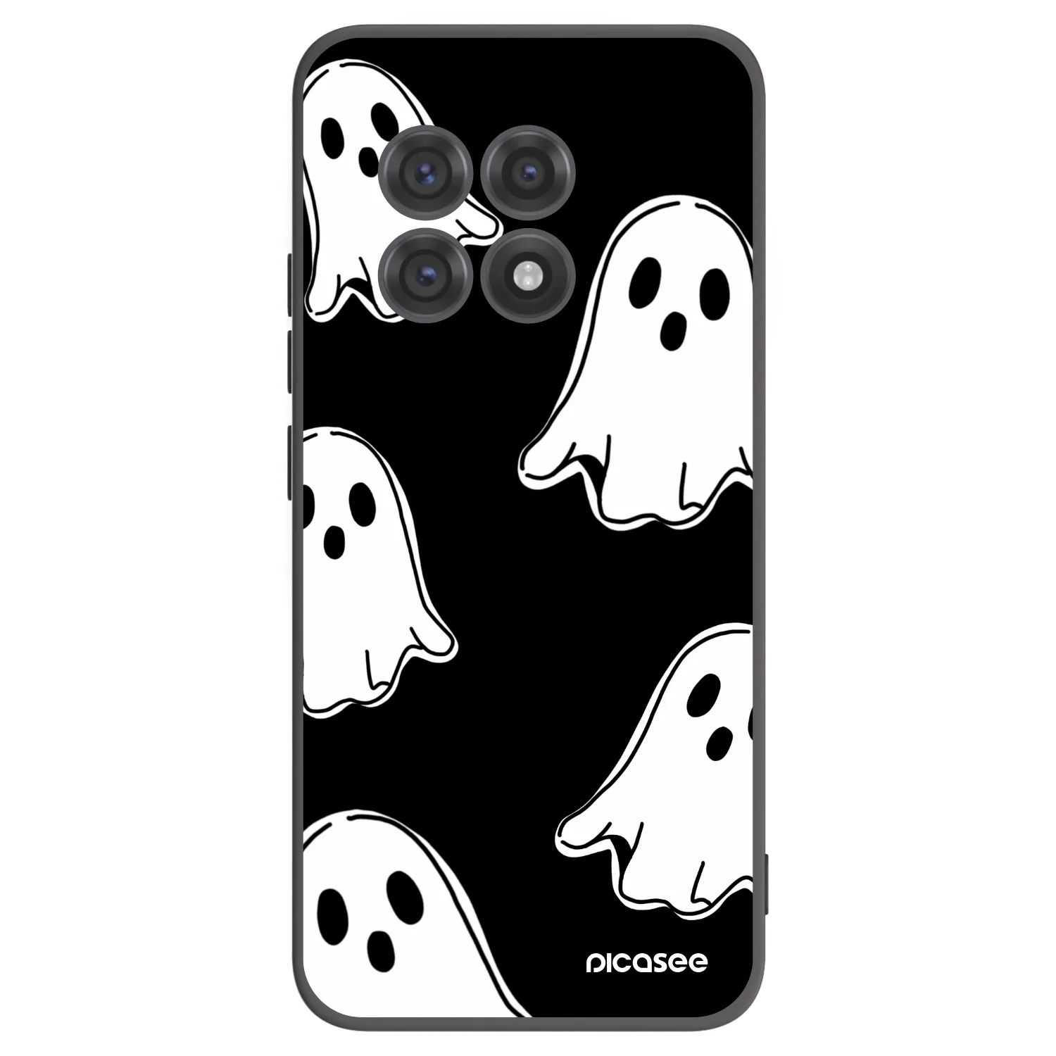 Picasee Μαύρη θήκη σιλικόνης για OnePlus 13R 5G - Black ghosts