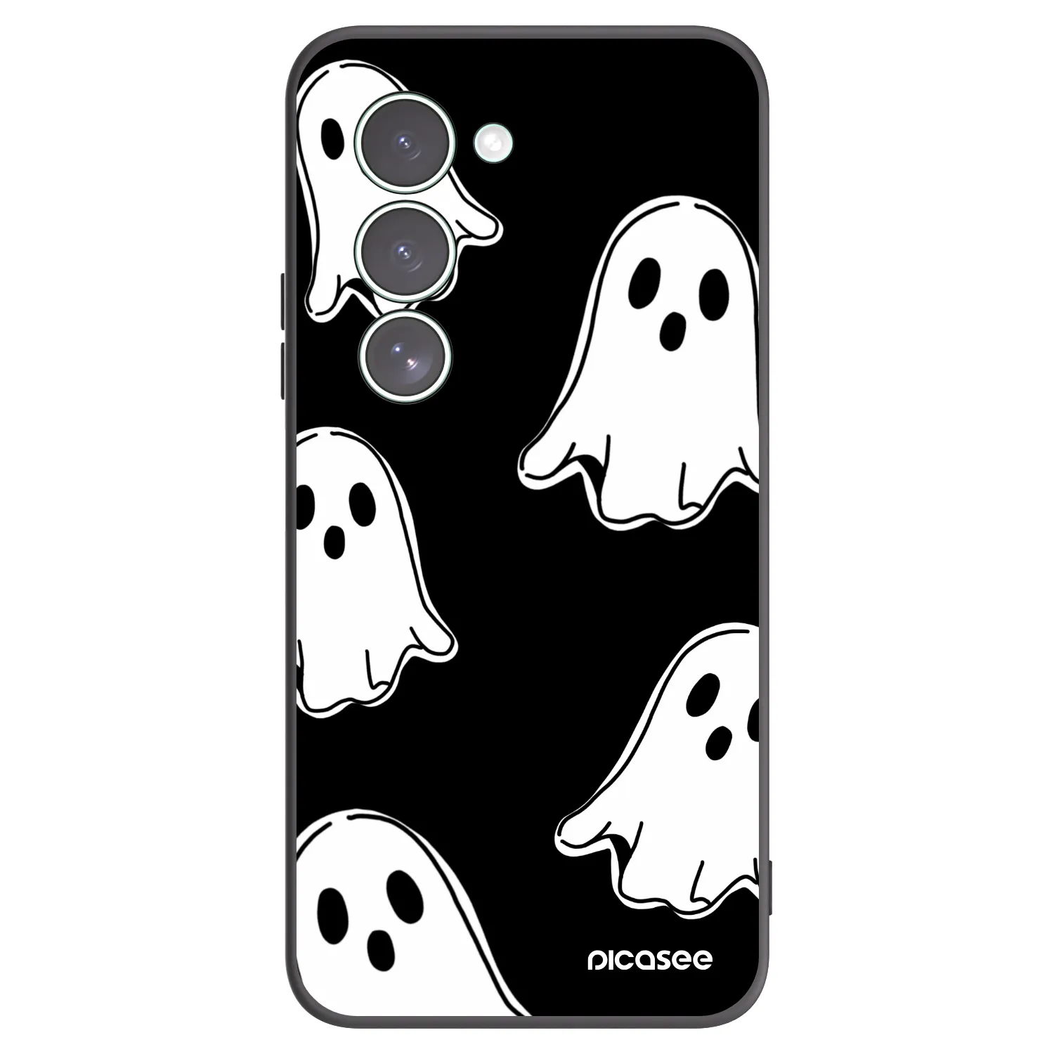 Picasee Μαύρη θήκη σιλικόνης για Xiaomi Redmi 15 5G - Black ghosts