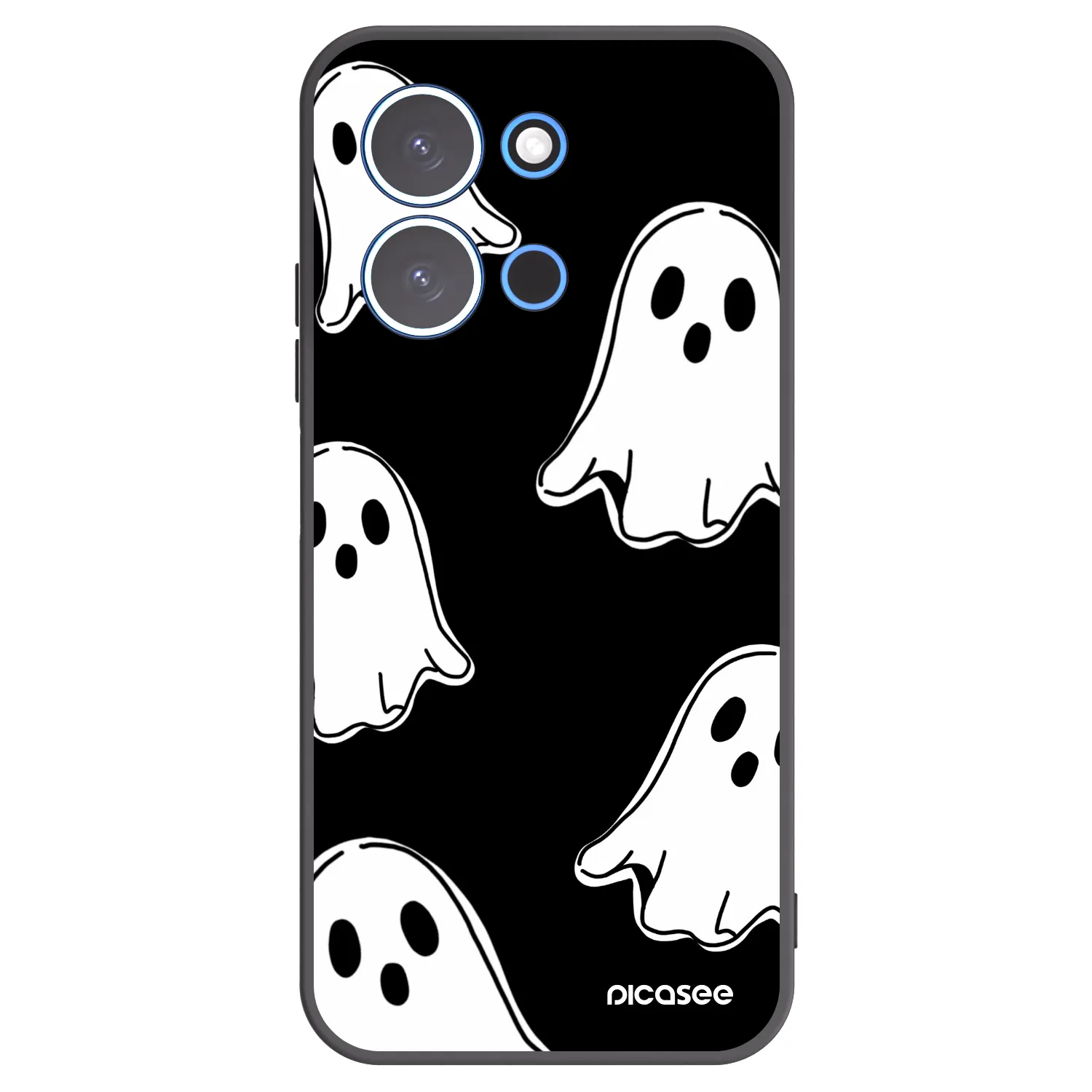 Picasee Μαύρη θήκη σιλικόνης για Xiaomi Redmi 15C 4G - Black ghosts