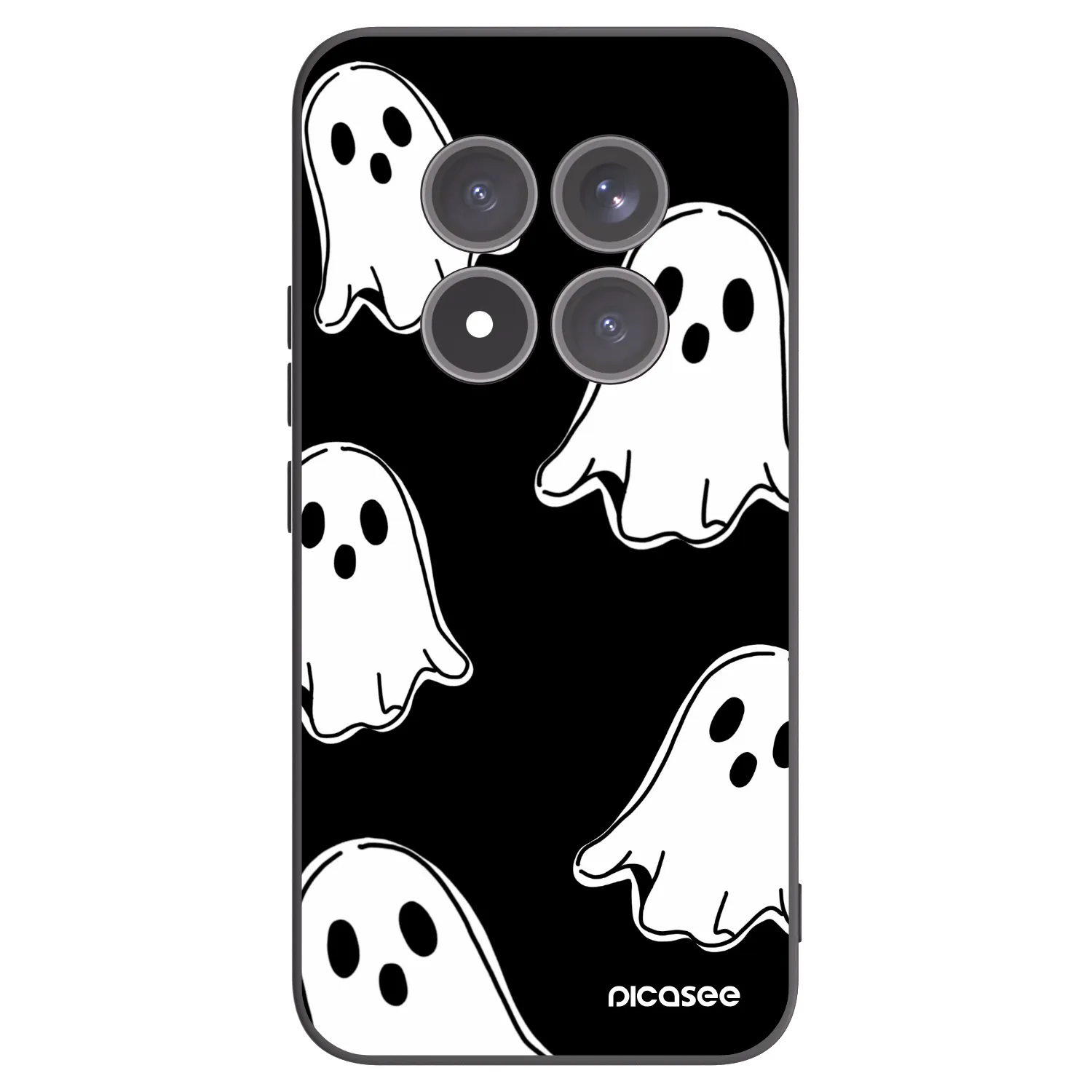 Picasee Μαύρη θήκη σιλικόνης για Xiaomi Redmi Note 15 Pro+ - Black ghosts