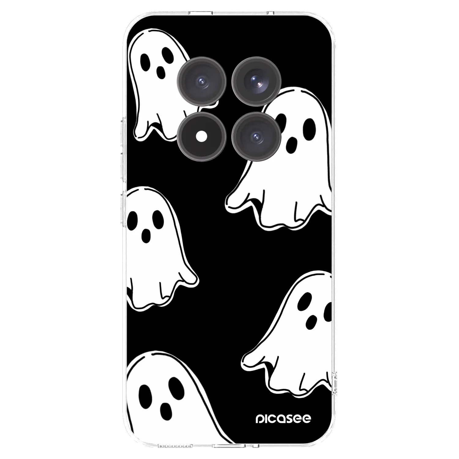 Picasee διαφανής θήκη σιλικόνης Xiaomi Redmi Note 15 Pro+ - Black ghosts