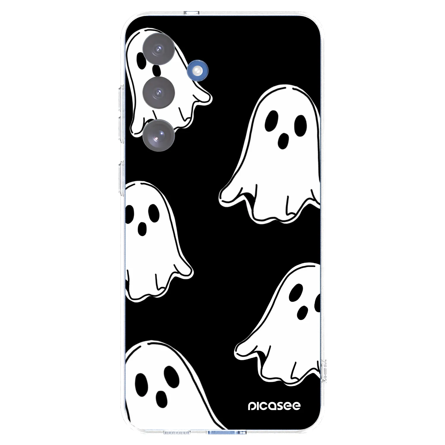 Picasee διαφανής θήκη σιλικόνης Samsung Galaxy S25 FE 5G - Black ghosts