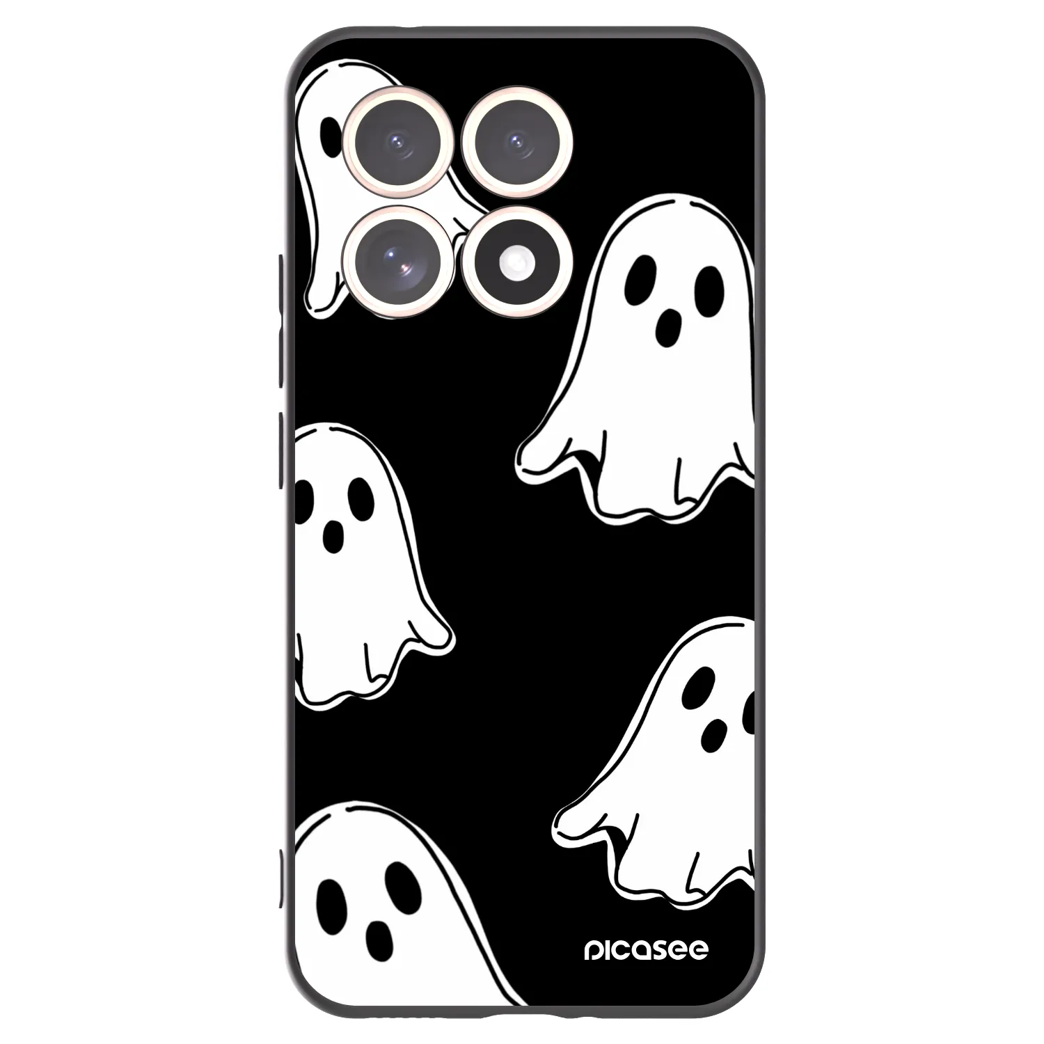 Picasee Μαύρη θήκη σιλικόνης για Xiaomi 15T - Black ghosts