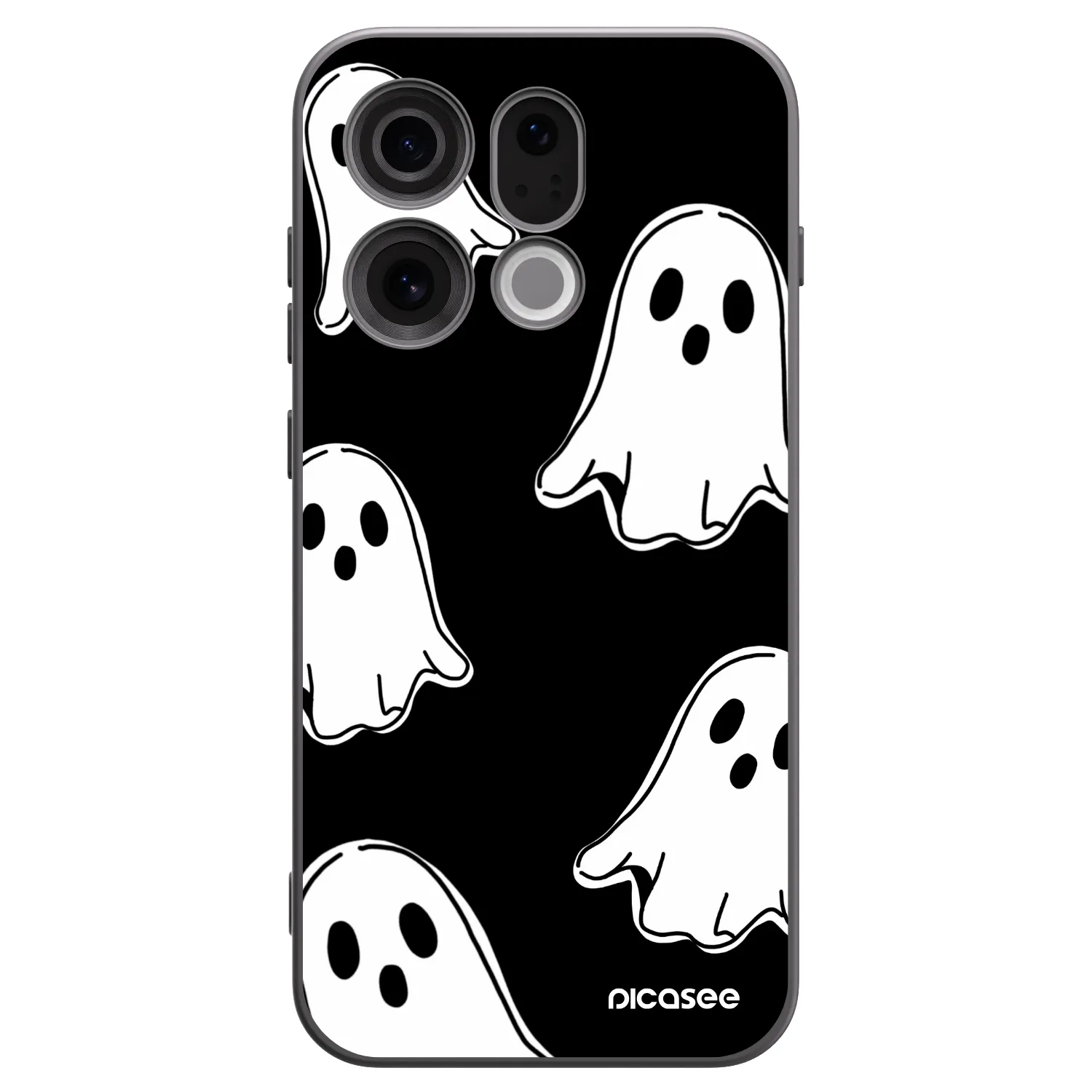 Picasee Μαύρη θήκη σιλικόνης για OPPO Find X9 - Black ghosts
