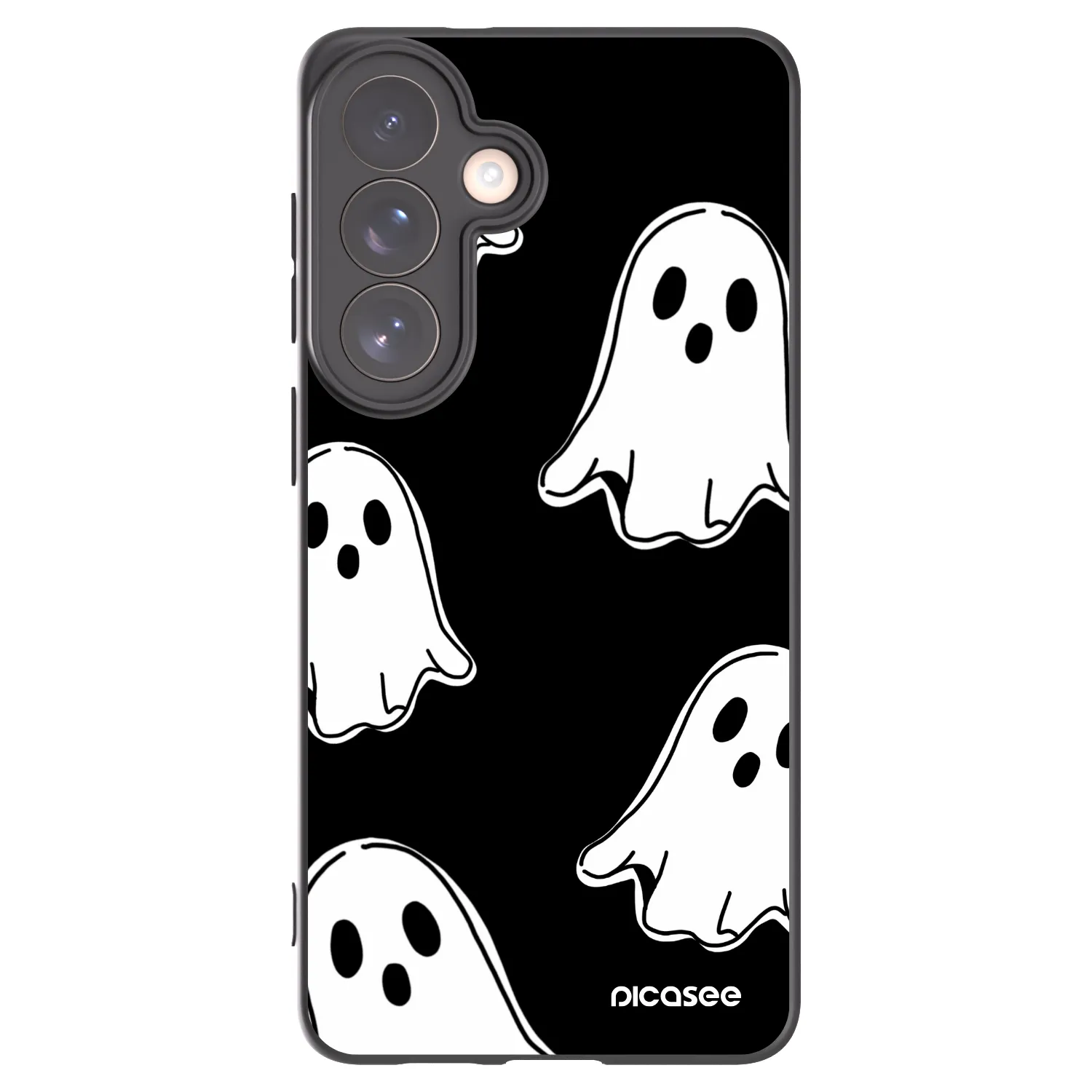 Picasee Μαύρη θήκη σιλικόνης για Samsung Galaxy S26+ - Black ghosts