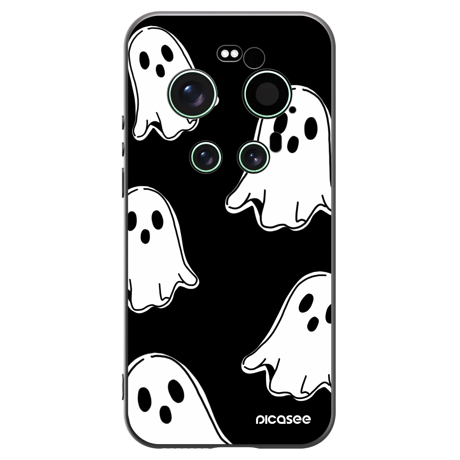 Picasee Μαύρη θήκη σιλικόνης για Xiaomi 17 Ultra - Black ghosts
