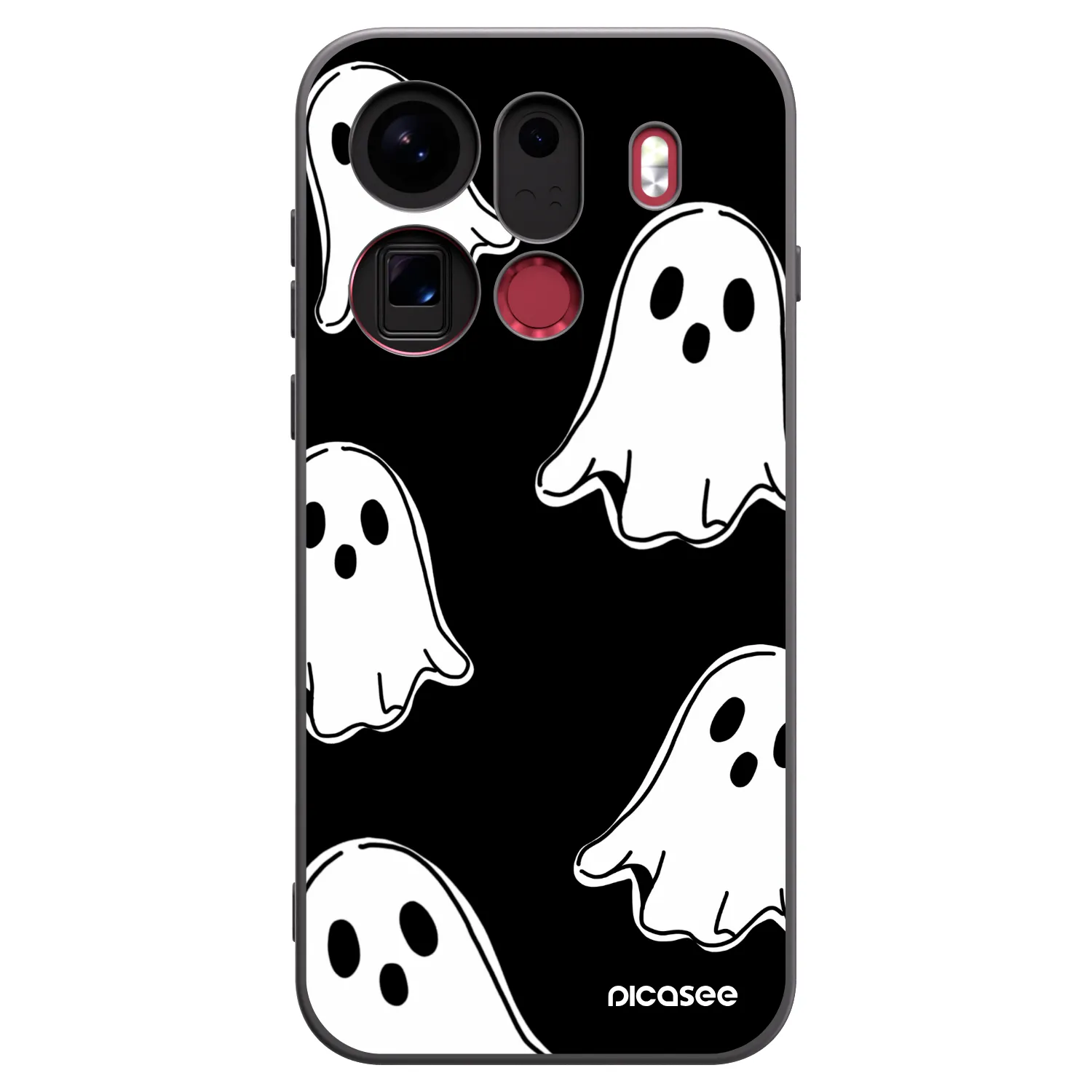 Picasee Μαύρη θήκη σιλικόνης για OPPO Find X9 Pro - Black ghosts