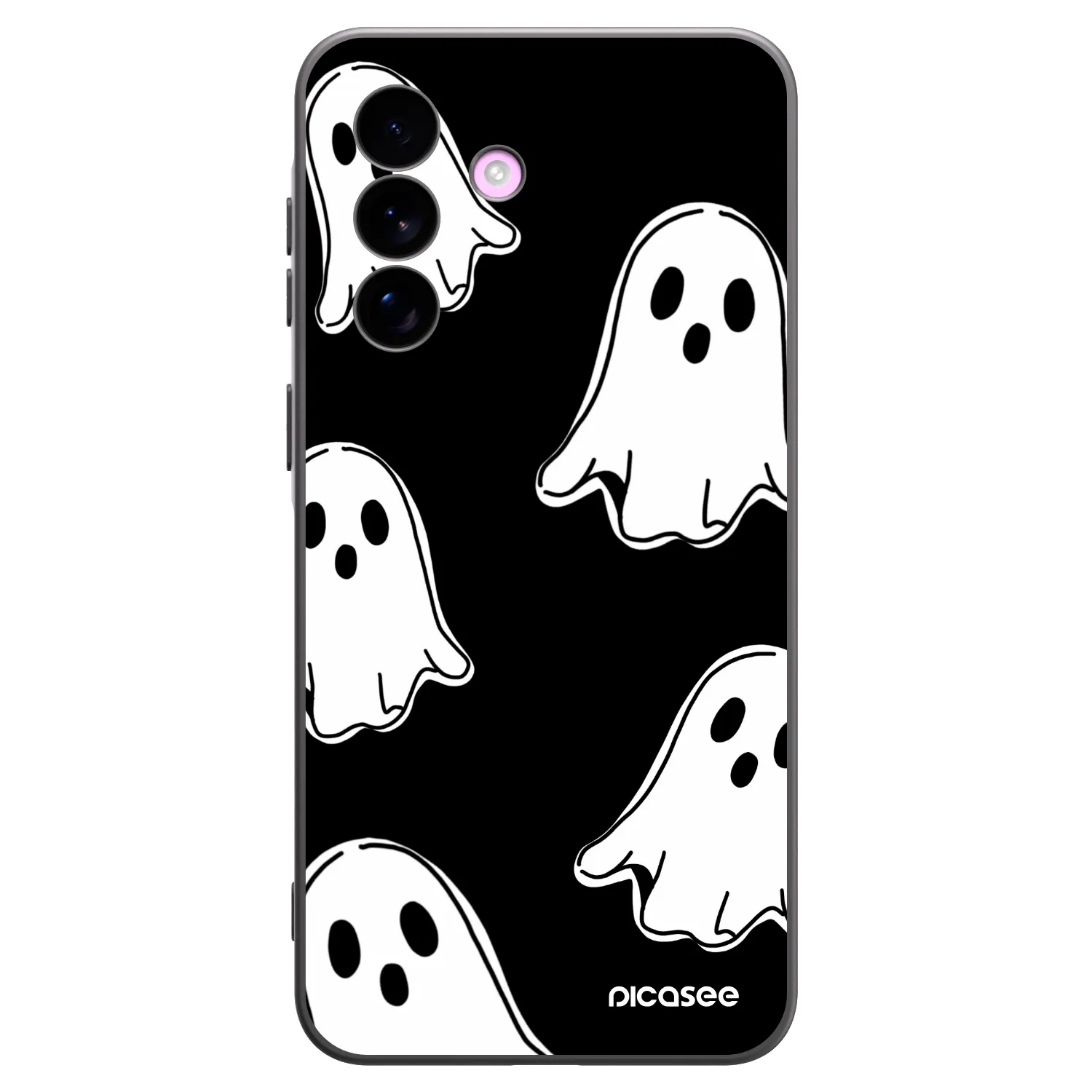 Picasee Μαύρη θήκη σιλικόνης για Samsung Galaxy A57 5G - Black ghosts