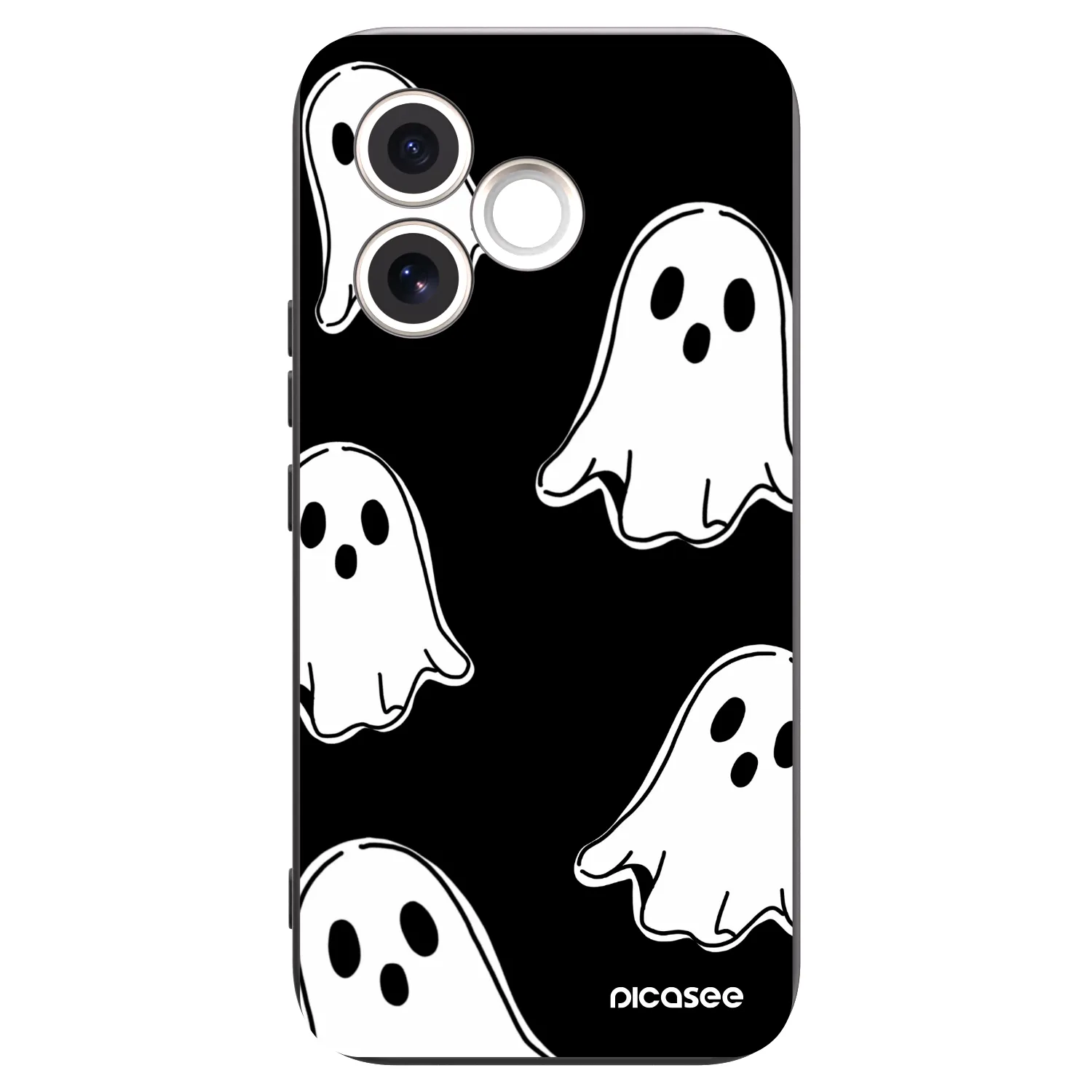 Picasee Μαύρη θήκη σιλικόνης για Honor 600 Lite - Black ghosts
