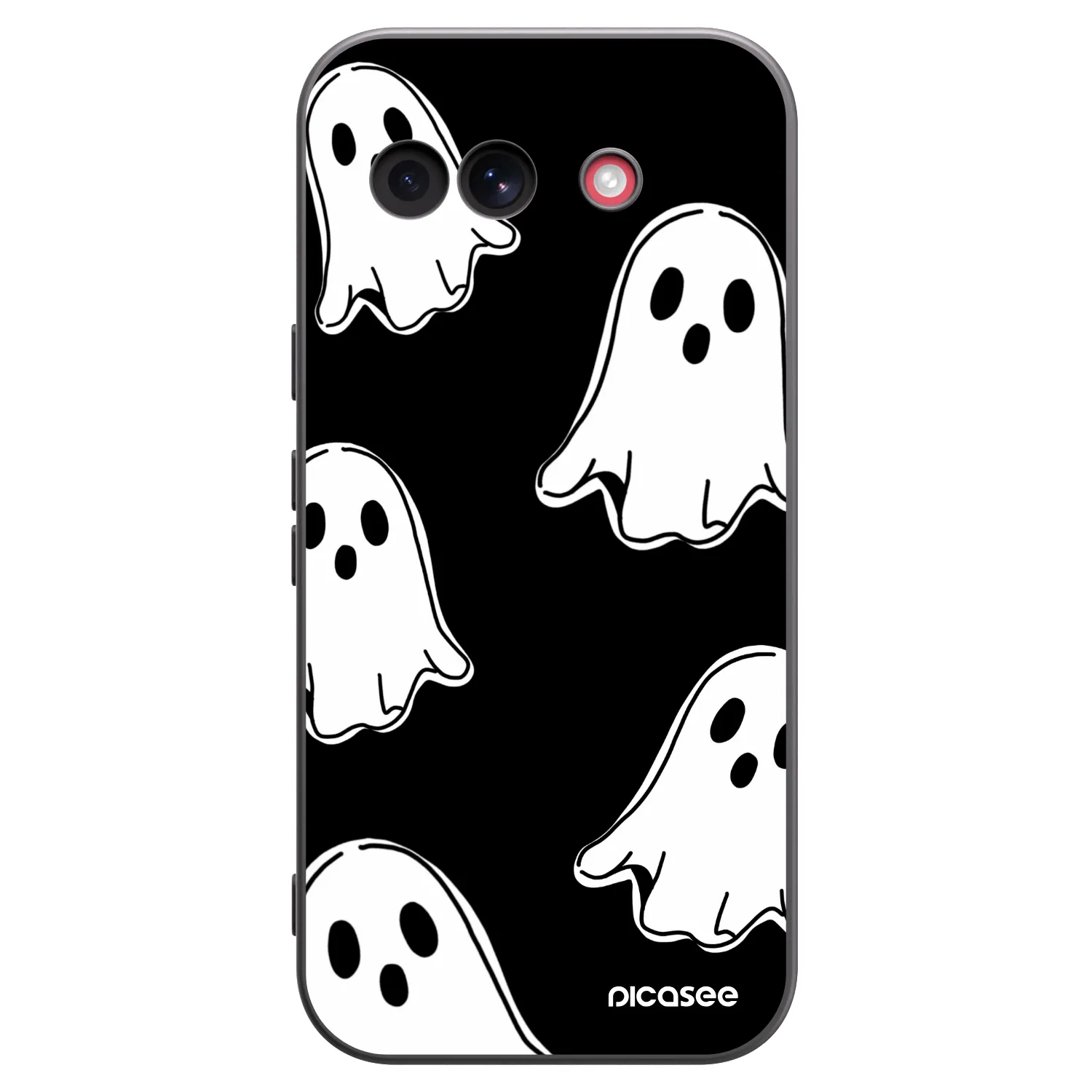 Picasee Μαύρη θήκη σιλικόνης για Google Pixel 10a - Black ghosts