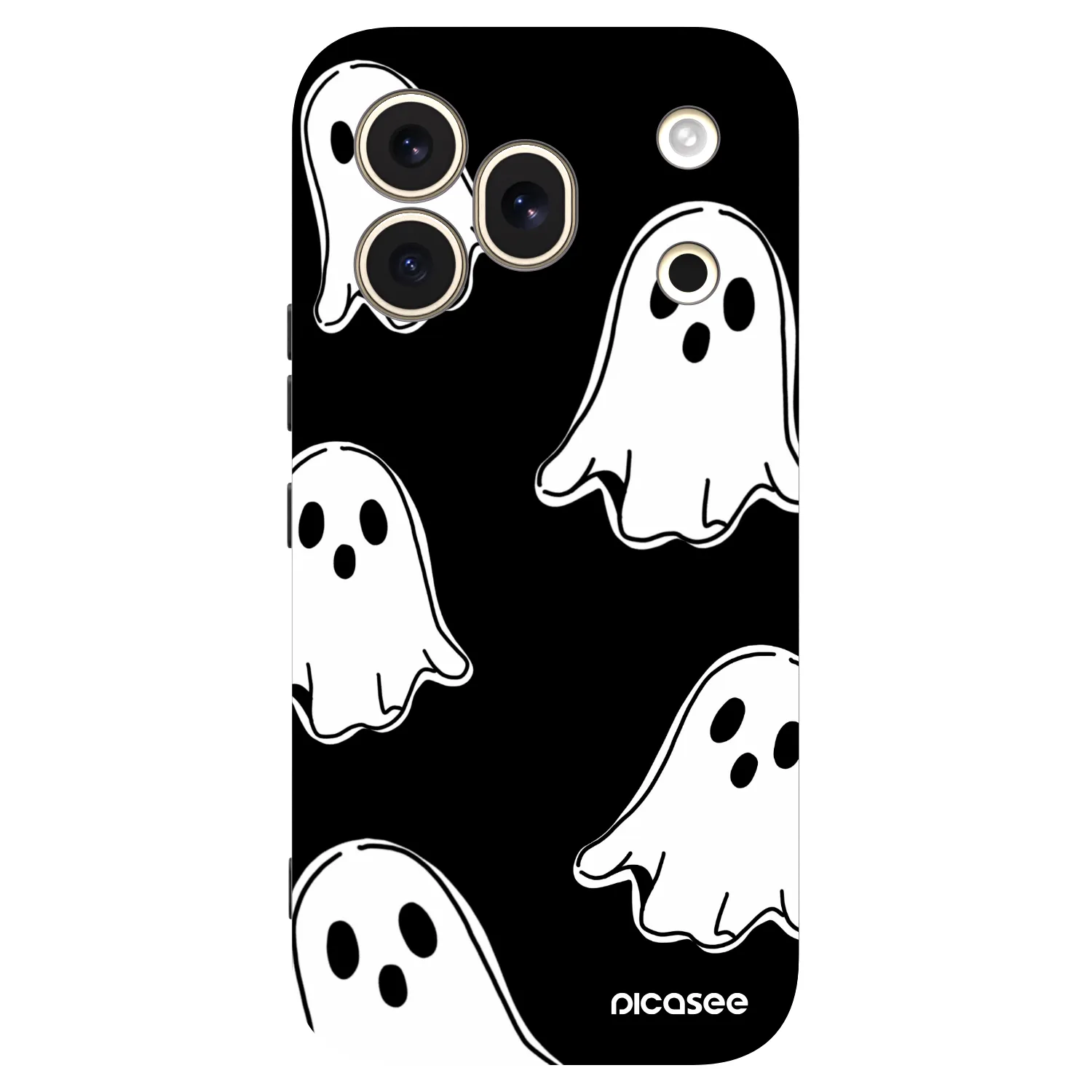 Picasee Μαύρη θήκη σιλικόνης για Honor 600 Pro - Black ghosts