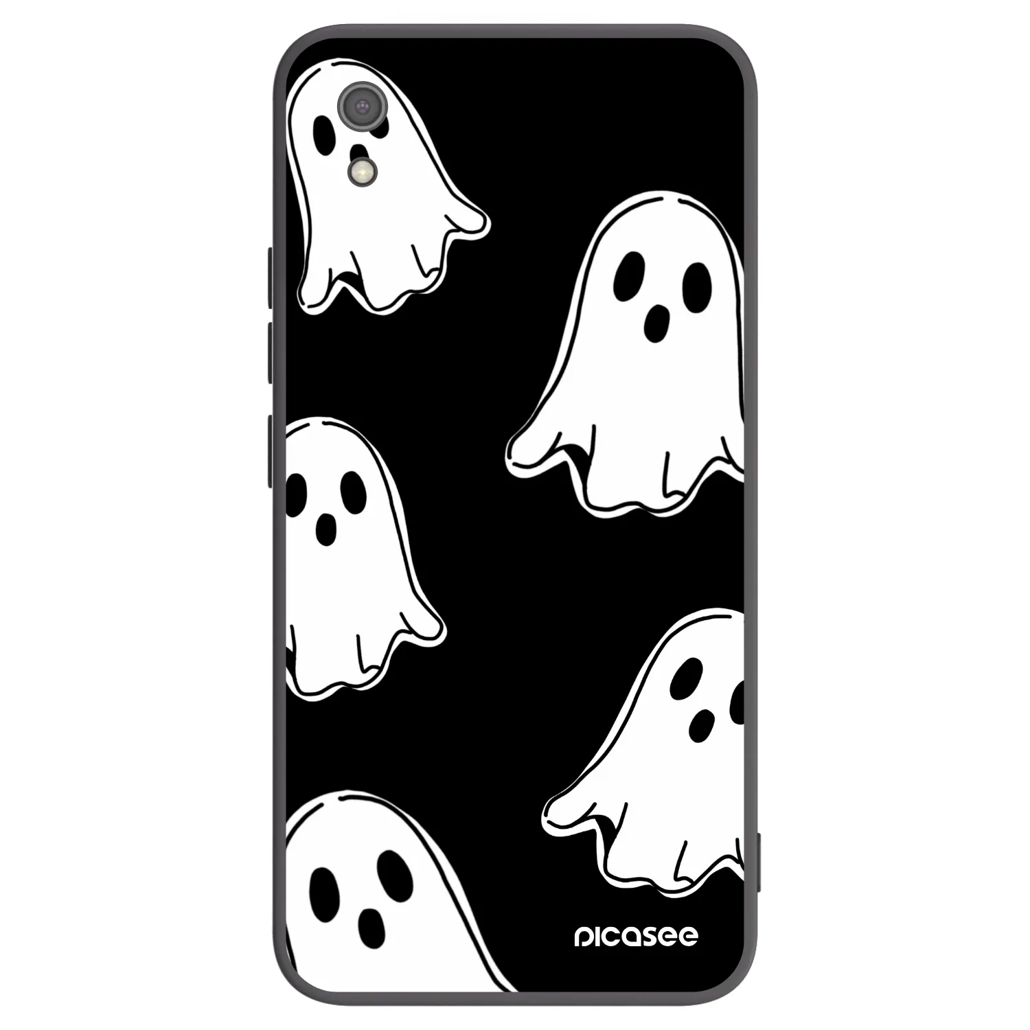 Picasee Μαύρη θήκη σιλικόνης για Xiaomi Redmi 7A - Black ghosts