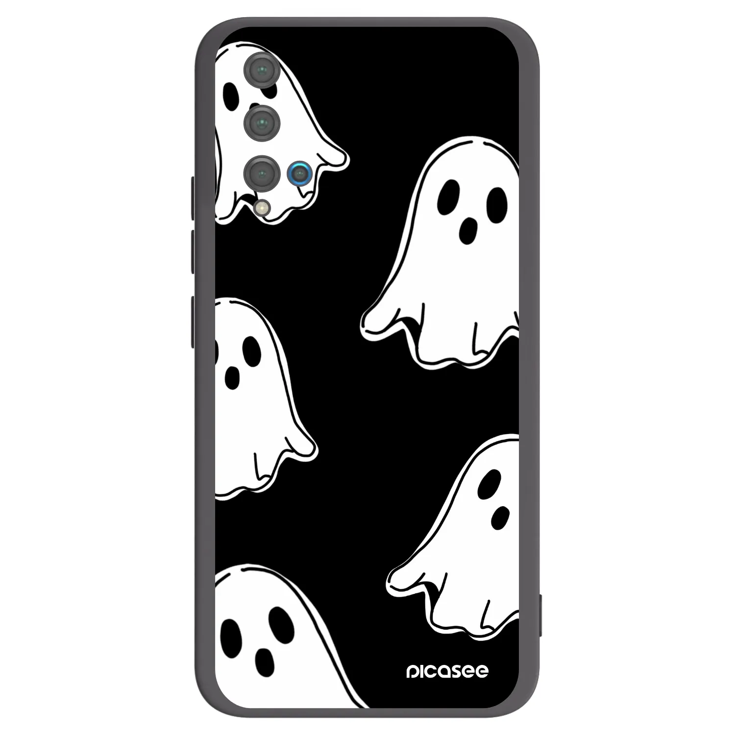 Picasee Μαύρη θήκη σιλικόνης για Huawei Nova 5T - Black ghosts