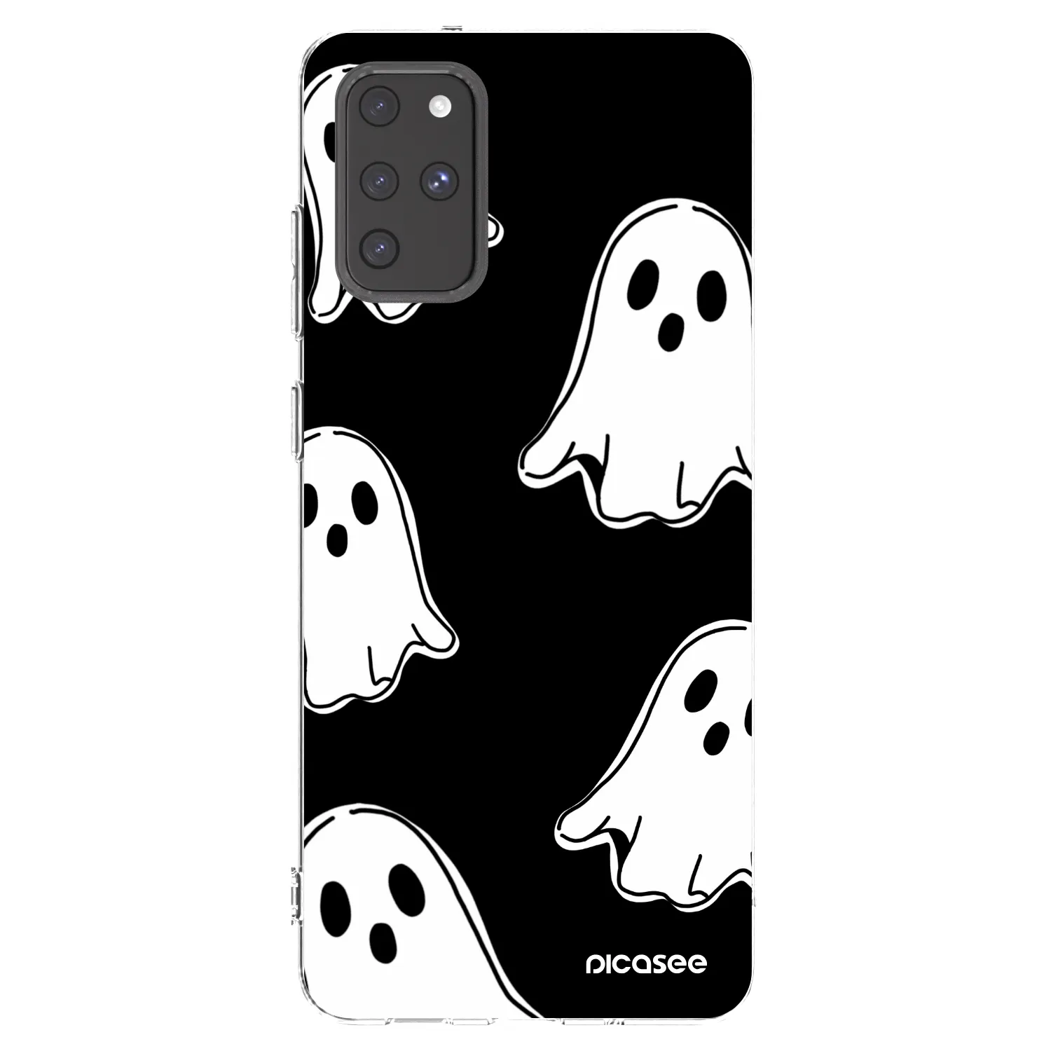 Picasee διαφανής θήκη σιλικόνης Samsung Galaxy S20+ G985F - Black ghosts