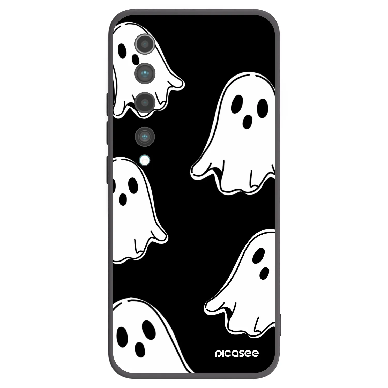 Picasee Μαύρη θήκη σιλικόνης για Xiaomi Mi 10 - Black ghosts