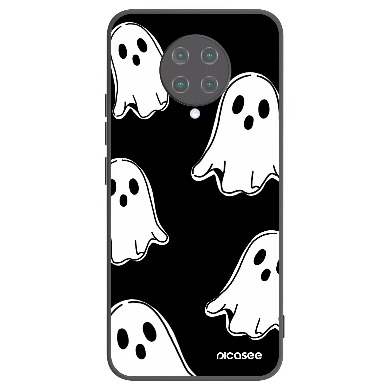 Picasee Μαύρη θήκη σιλικόνης για Xiaomi Poco F2 Pro - Black ghosts