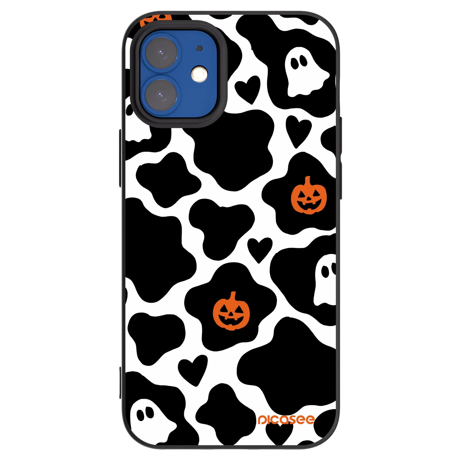 Picasee Μαύρη θήκη σιλικόνης για Apple iPhone 12 mini - Boow
