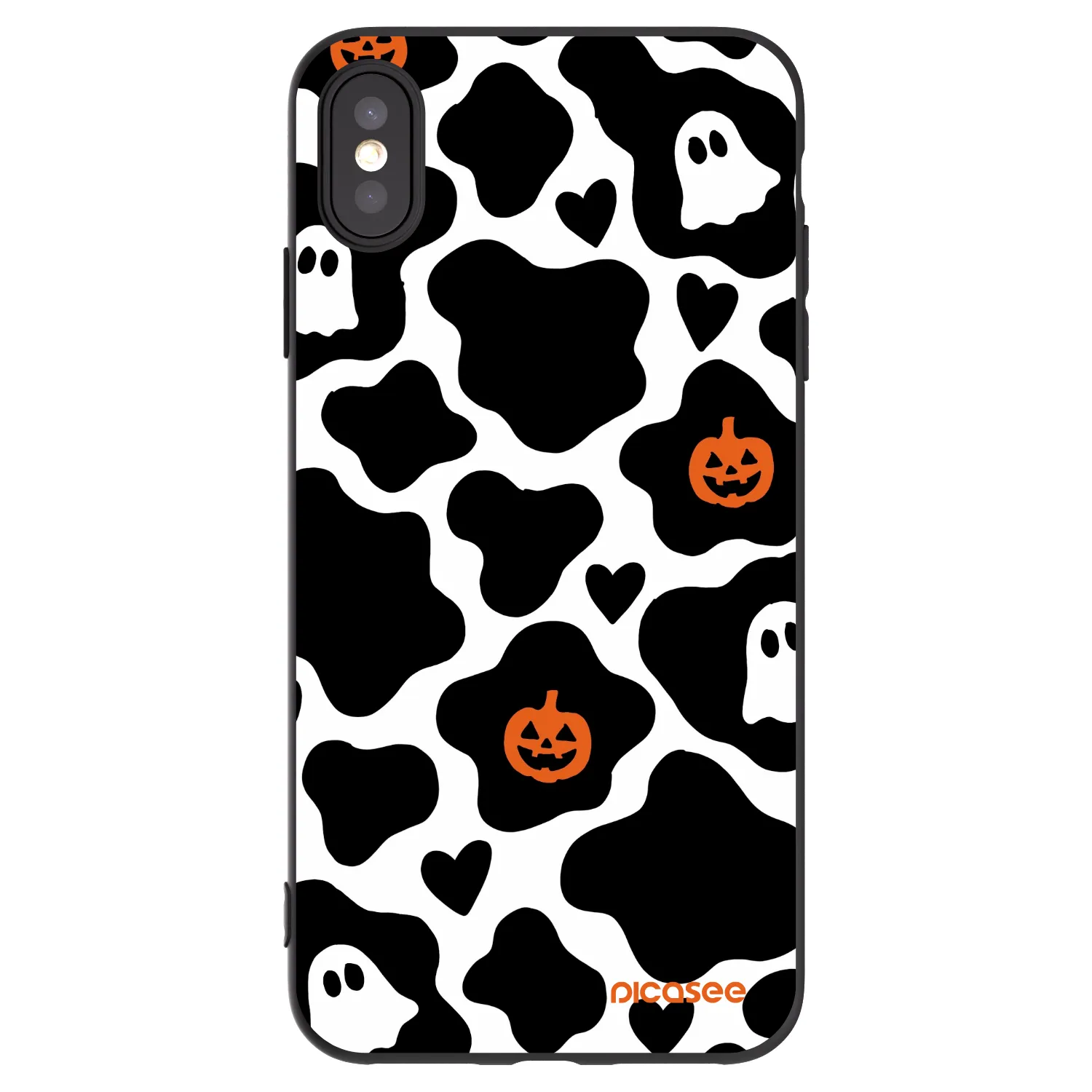 Picasee Μαύρη θήκη σιλικόνης για Apple iPhone XS Max - Boow