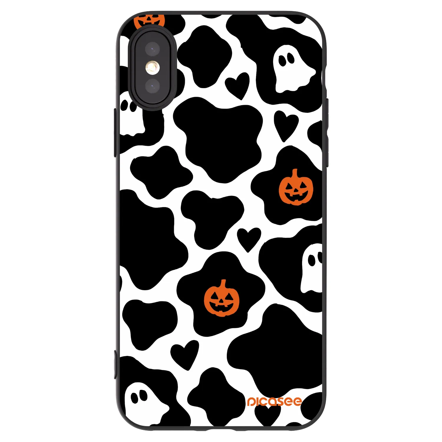 Picasee Μαύρη θήκη σιλικόνης για Apple iPhone X/XS - Boow