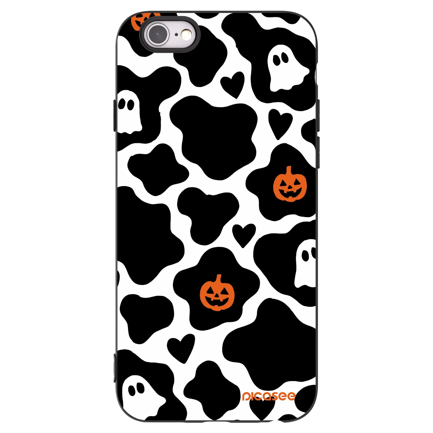 Picasee Μαύρη θήκη σιλικόνης για Apple iPhone 6/6S - Boow