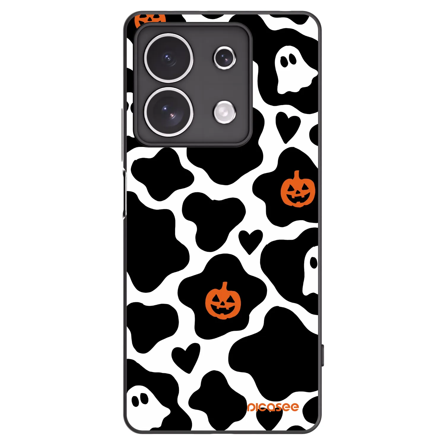 Picasee Μαύρη θήκη σιλικόνης για Xiaomi Redmi Note 13 4G - Boow