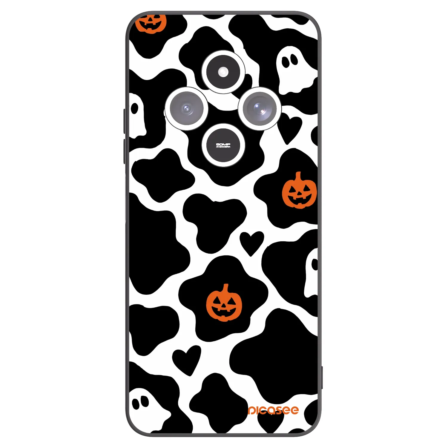 Picasee Μαύρη θήκη σιλικόνης για Xiaomi Redmi 14C - Boow