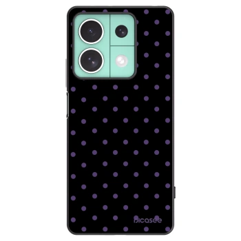 Picasee Μαύρη θήκη σιλικόνης για Xiaomi Redmi Note 13 5G - Flickers