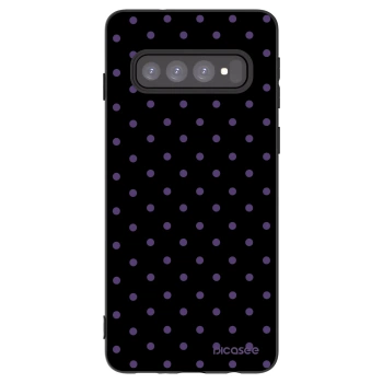 Picasee Μαύρη θήκη σιλικόνης για Samsung Galaxy S10 G973 - Flickers
