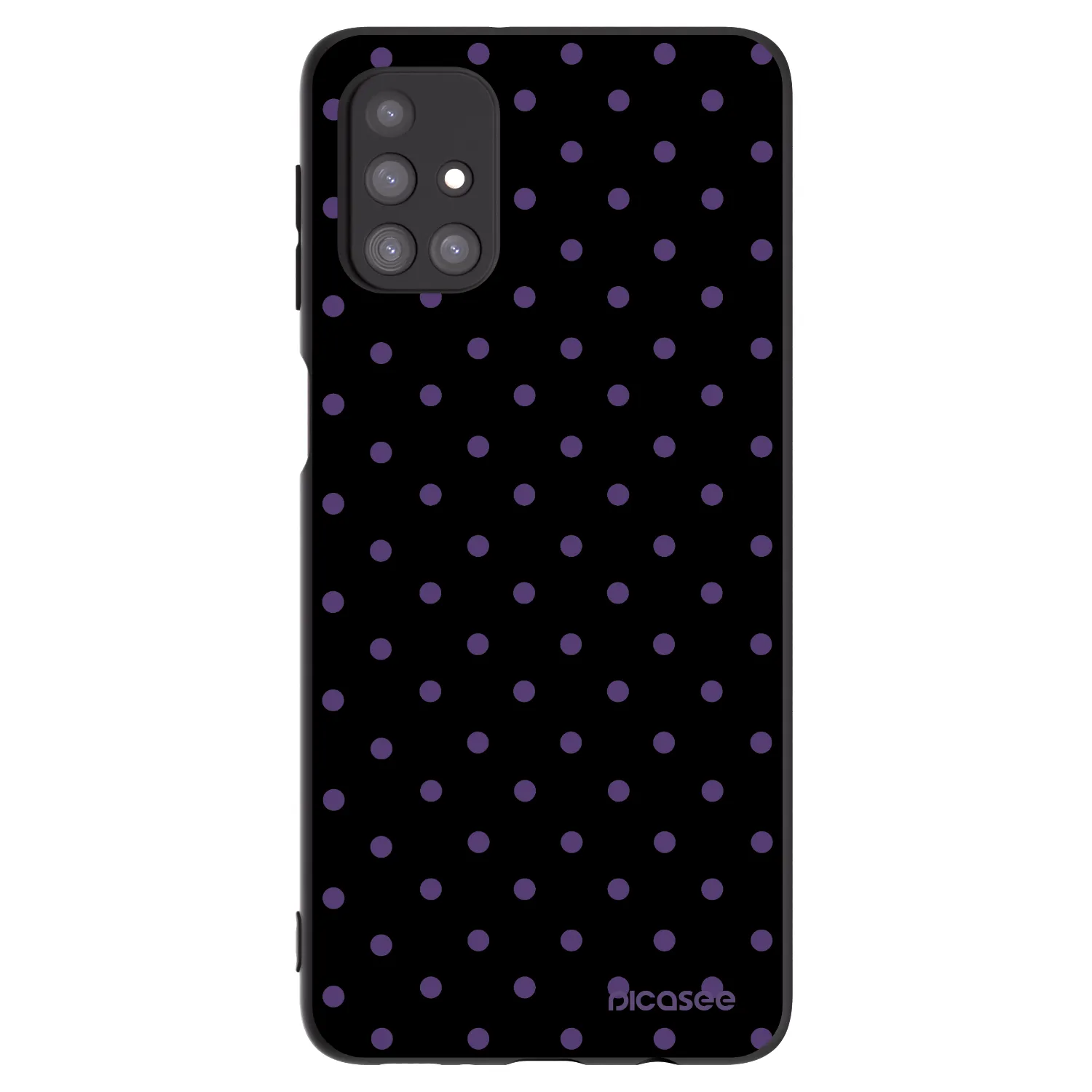Picasee Μαύρη θήκη σιλικόνης για Samsung Galaxy M31s - Flickers
