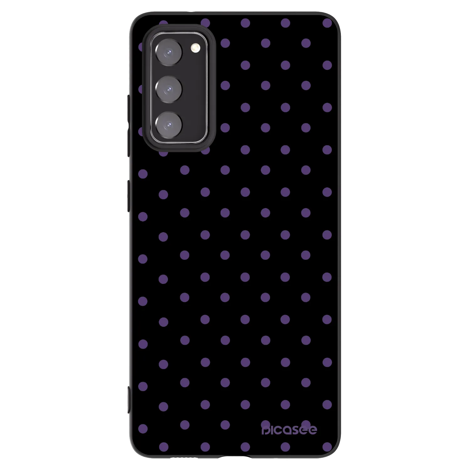 Picasee Μαύρη θήκη σιλικόνης για Samsung Galaxy S20 FE - Flickers