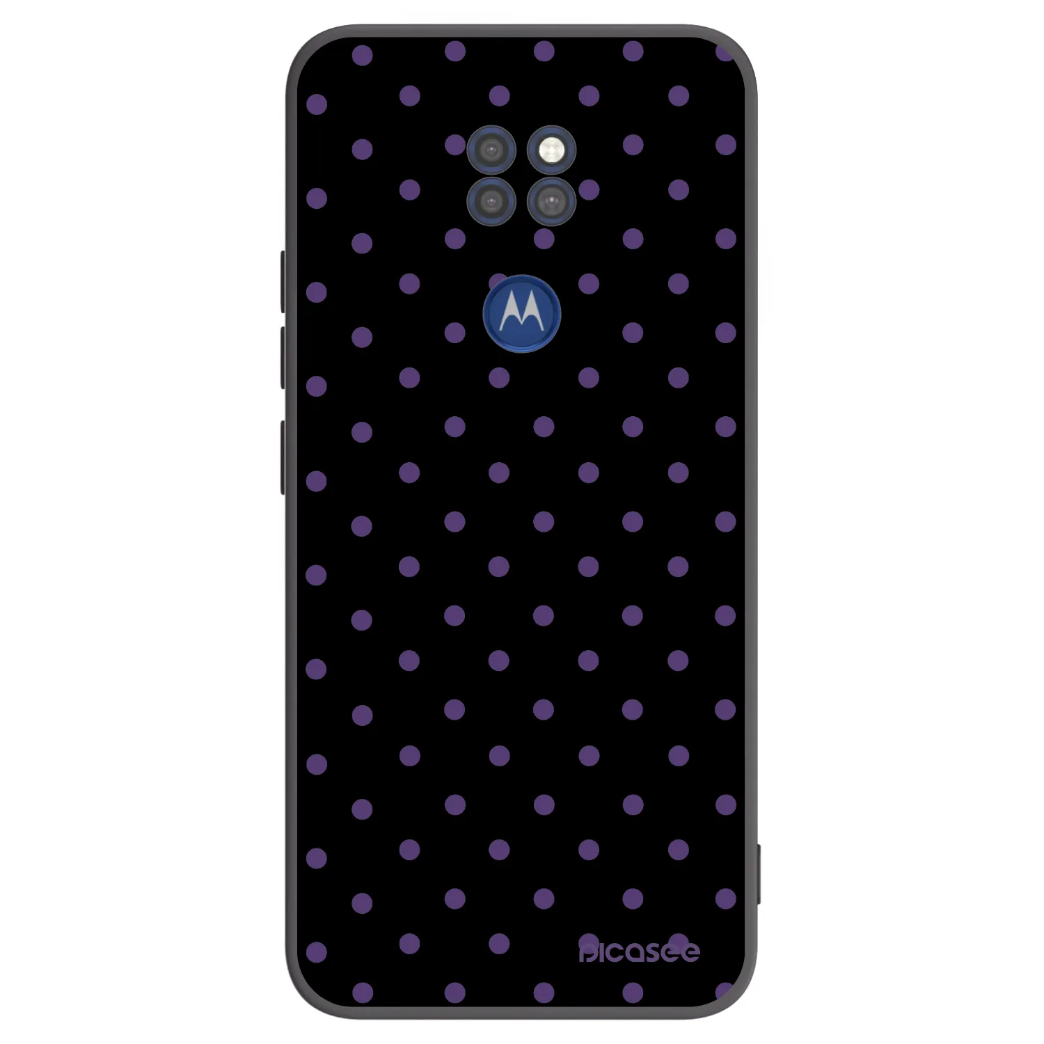 Picasee Μαύρη θήκη σιλικόνης για Motorola Moto G9 Play - Flickers