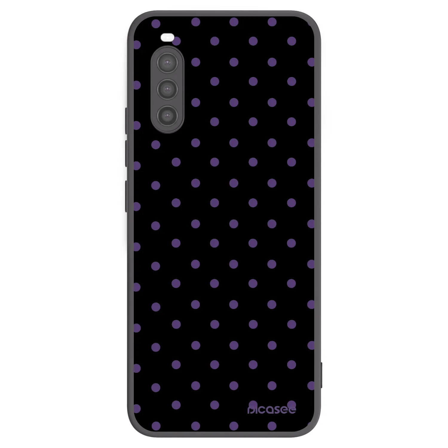 Picasee Μαύρη θήκη σιλικόνης για Sony Xperia 10 II - Flickers