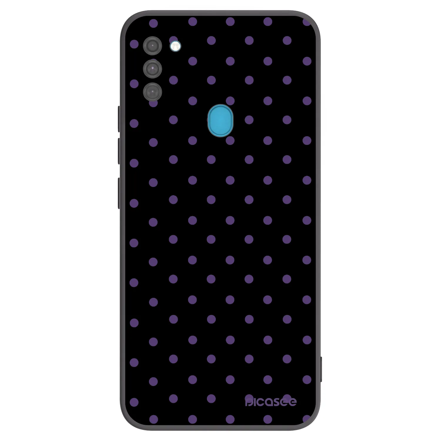 Picasee Μαύρη θήκη σιλικόνης για Samsung Galaxy M11 - Flickers