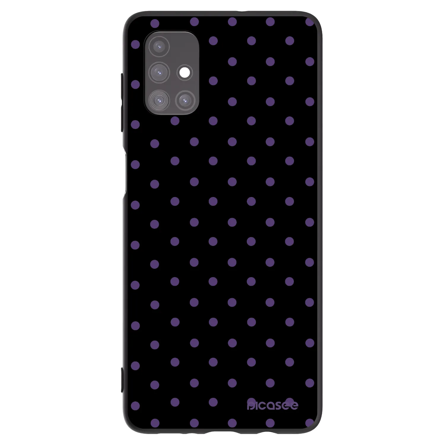 Picasee Μαύρη θήκη σιλικόνης για Samsung Galaxy M51 M515F - Flickers