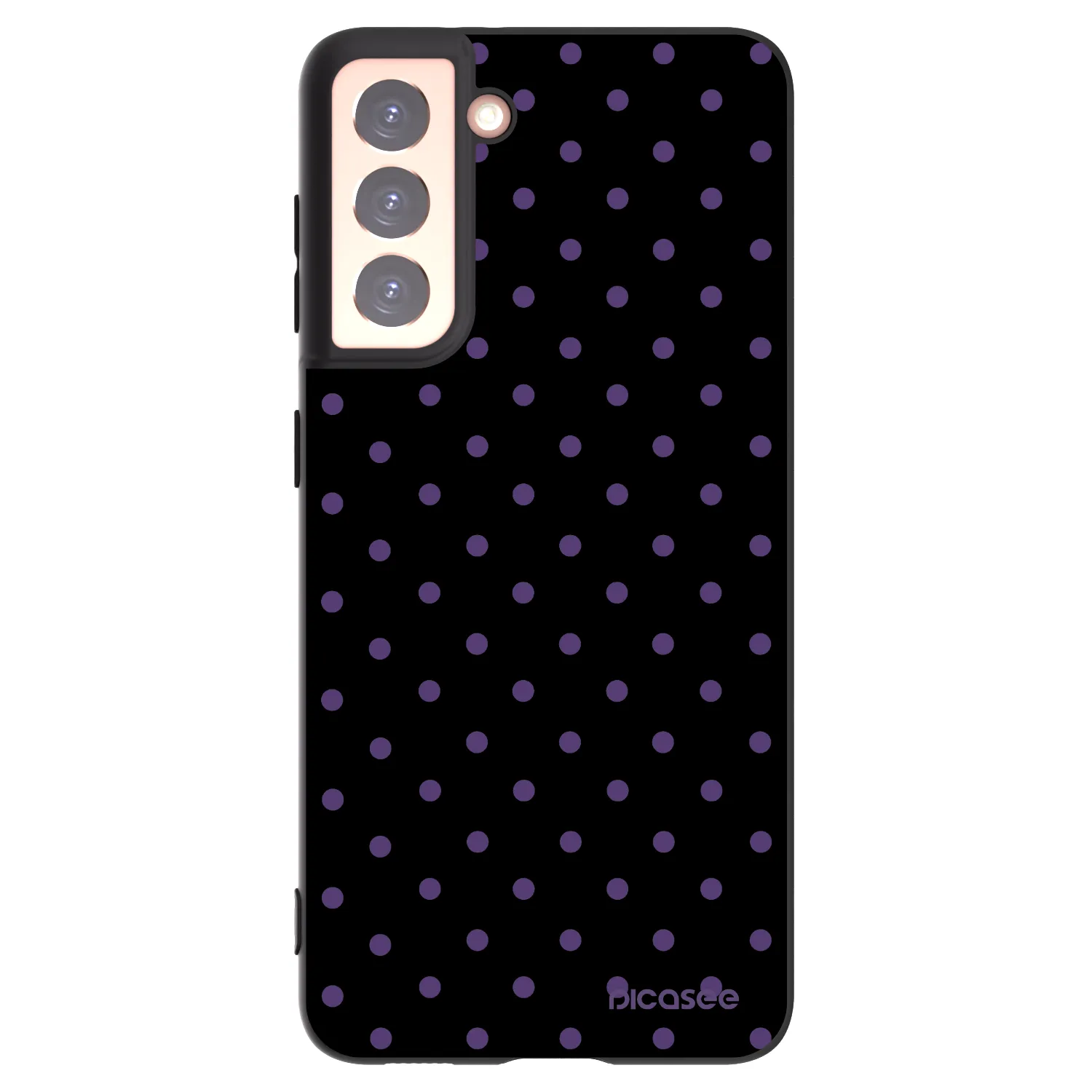 Picasee Μαύρη θήκη σιλικόνης για Samsung Galaxy S21 5G G991B - Flickers