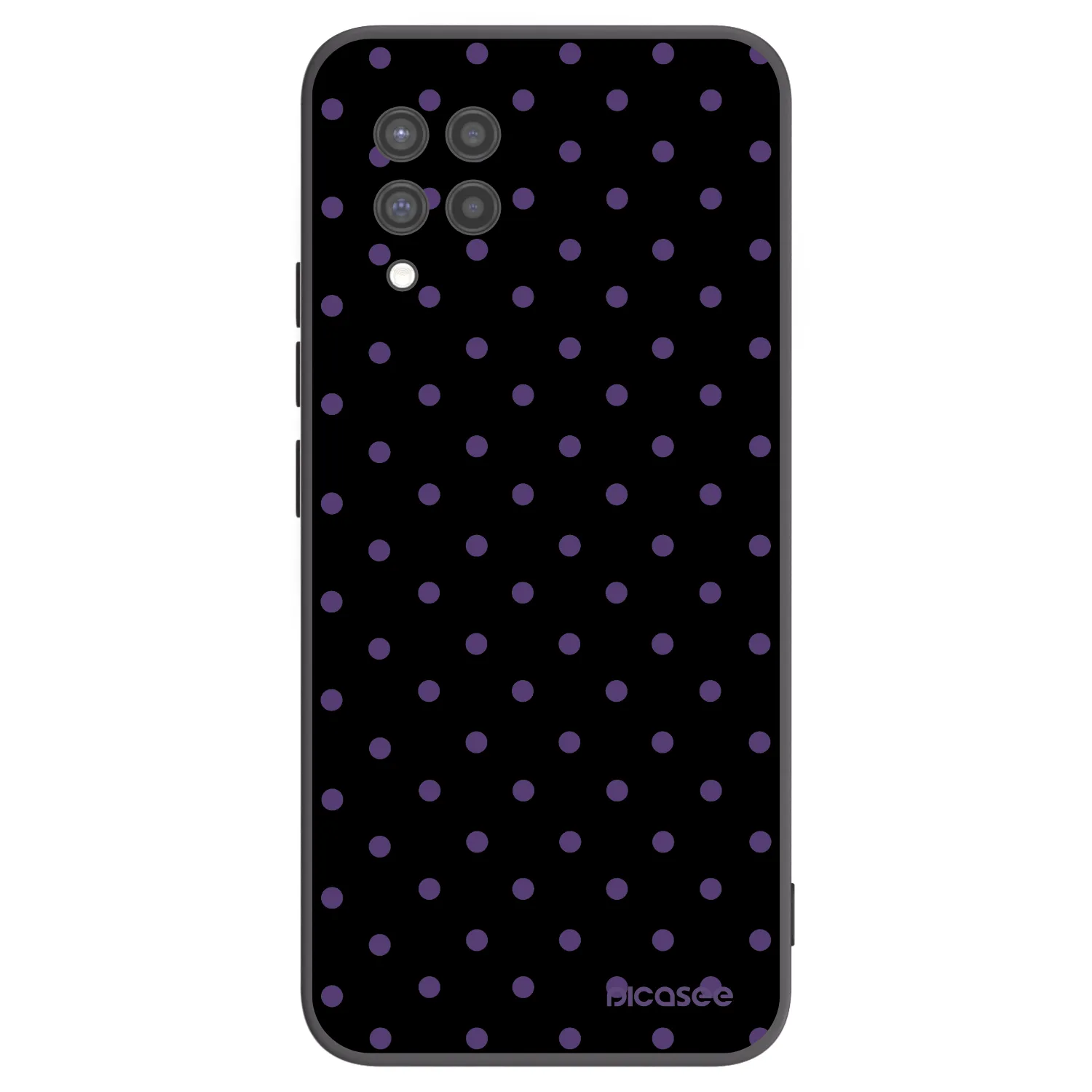 Picasee Μαύρη θήκη σιλικόνης για Samsung Galaxy A42 A426B - Flickers