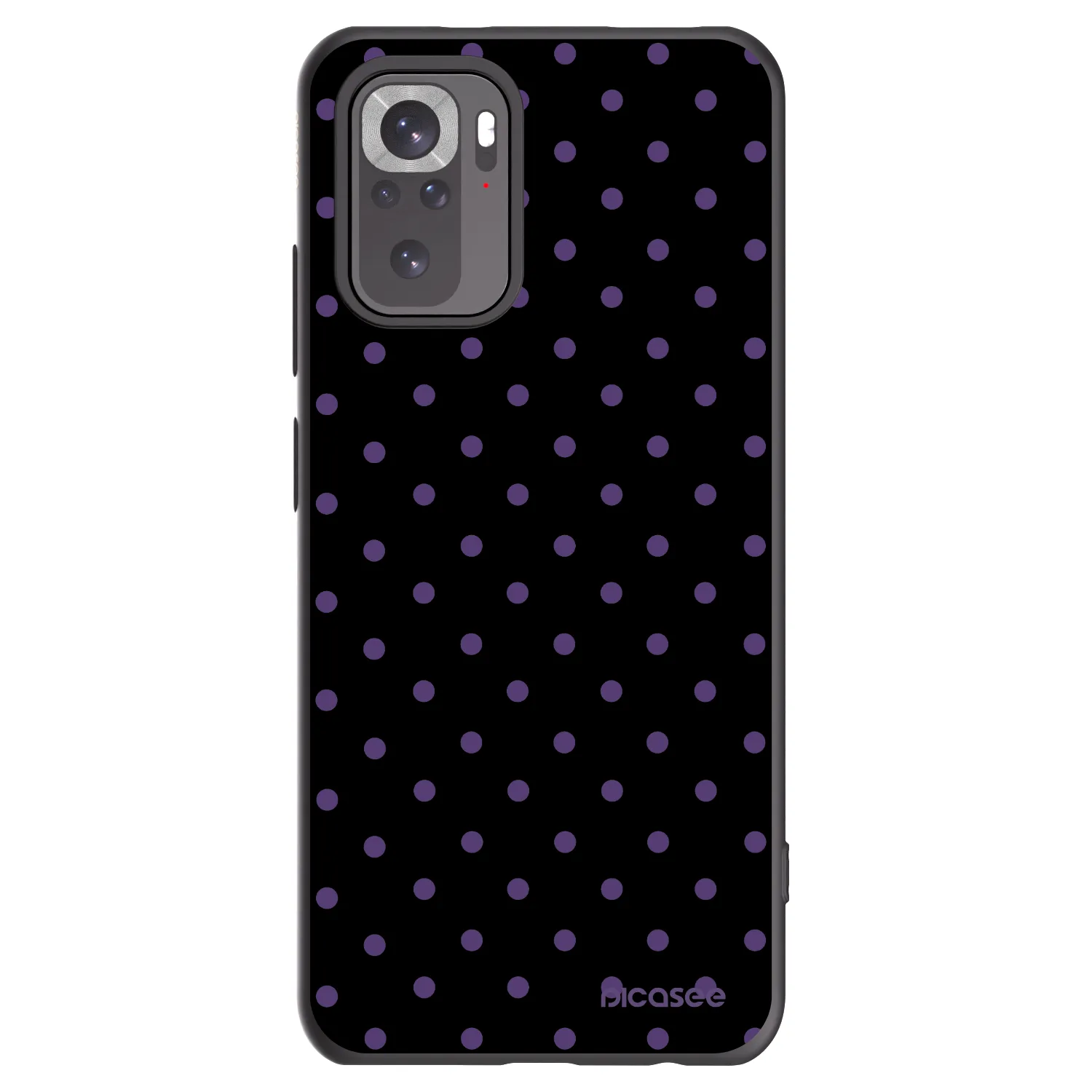 Picasee Μαύρη θήκη σιλικόνης για Xiaomi Redmi Note 10S - Flickers