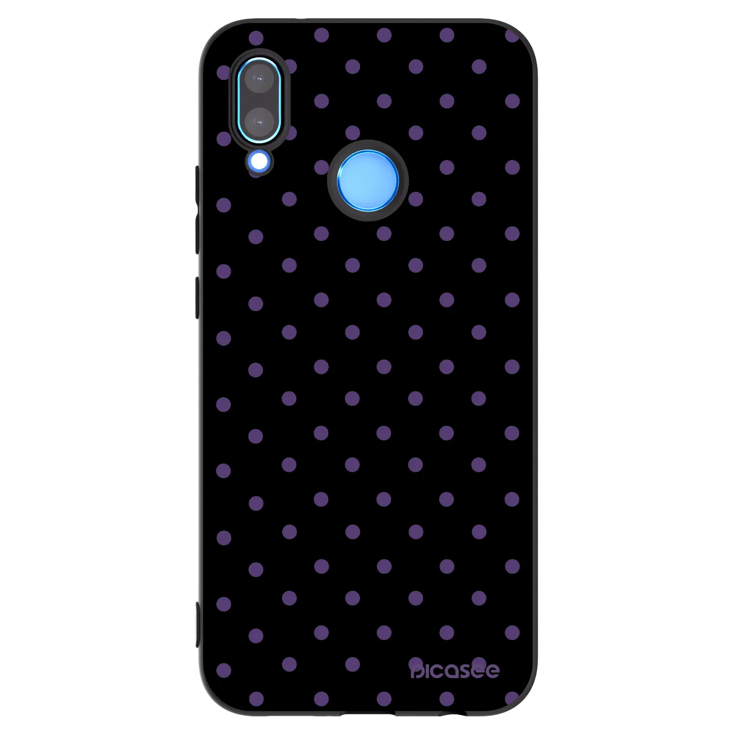 Picasee Μαύρη θήκη σιλικόνης για Huawei P20 Lite - Flickers