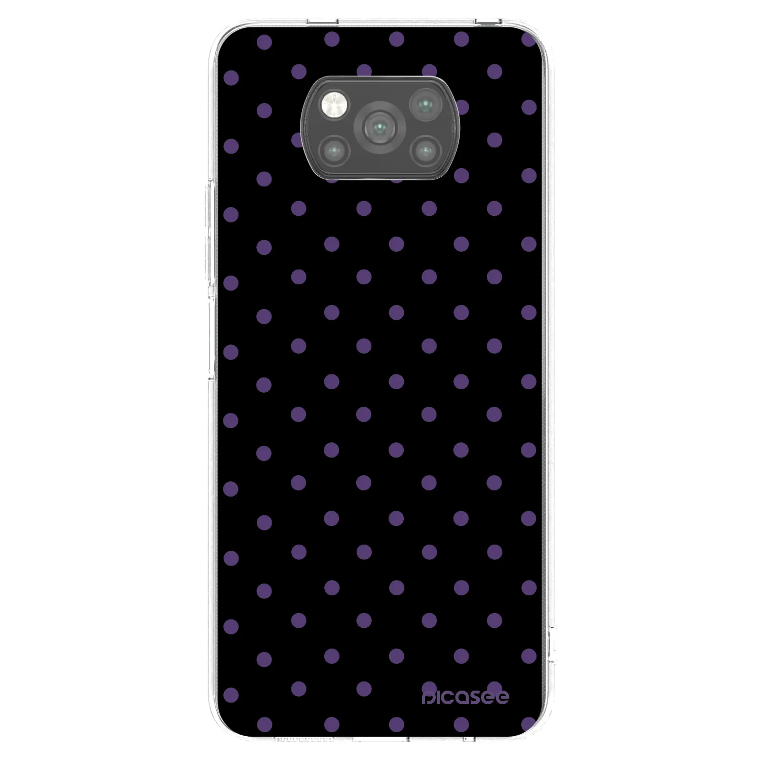 Picasee Μαύρη θήκη σιλικόνης για Xiaomi Poco X3 Pro - Flickers