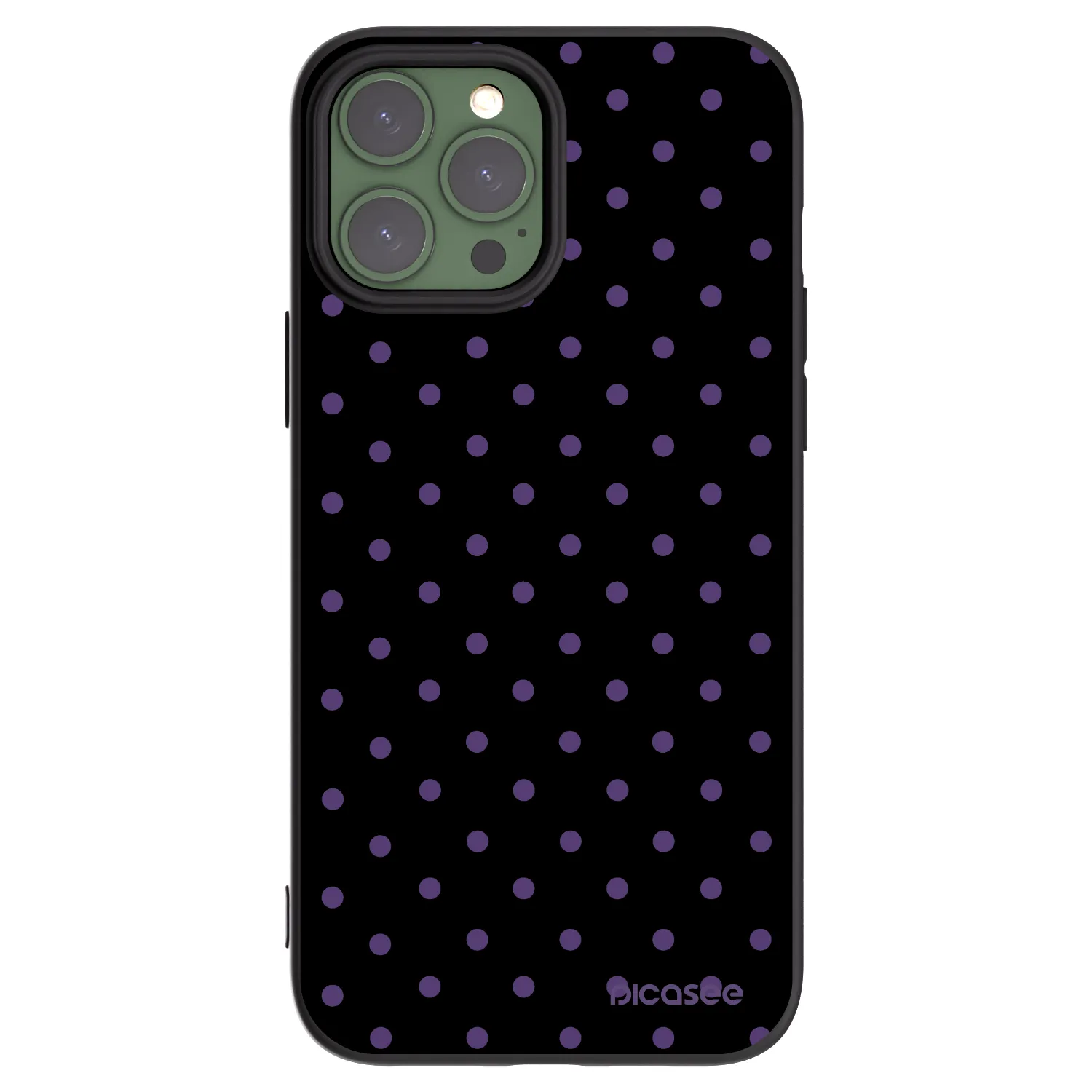 Picasee Μαύρη θήκη σιλικόνης για Apple iPhone 13 Pro Max - Flickers