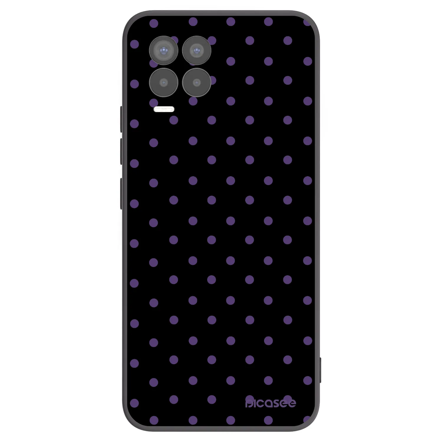 Picasee Μαύρη θήκη σιλικόνης για Realme 8 4G - Flickers