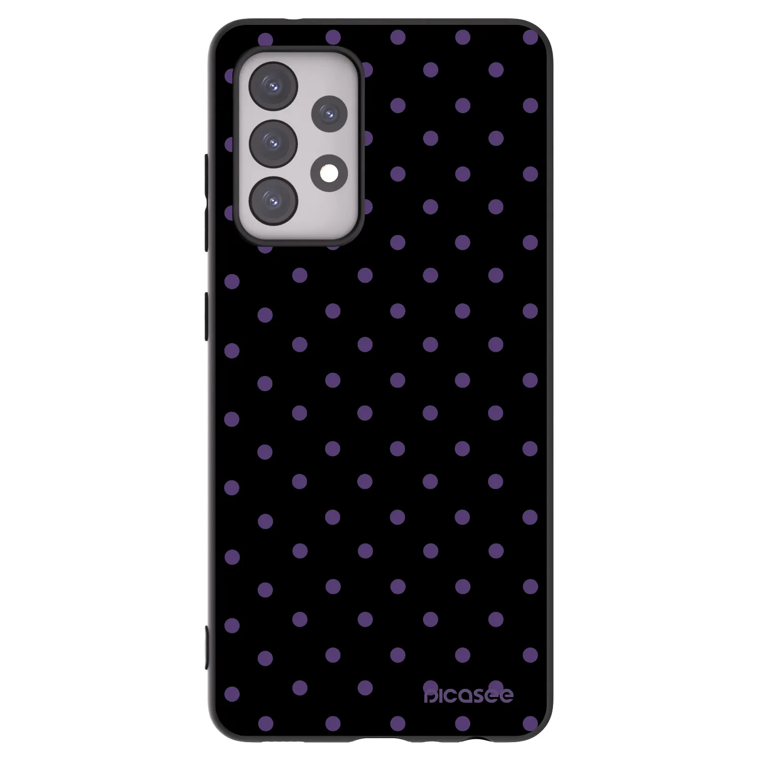 Picasee Μαύρη θήκη σιλικόνης για Samsung Galaxy A52s 5G A528B - Flickers