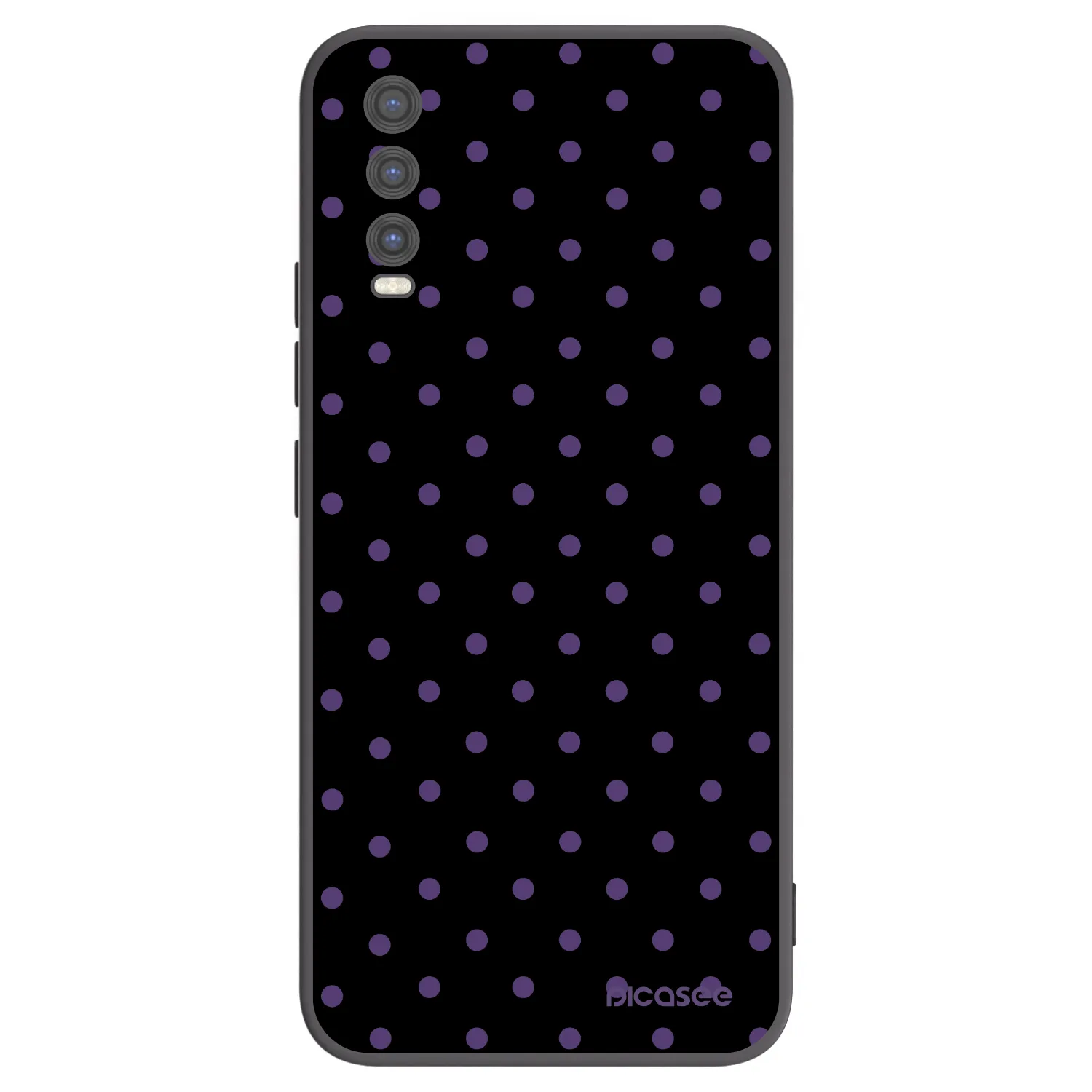 Picasee Μαύρη θήκη σιλικόνης για Vivo Y20s - Flickers