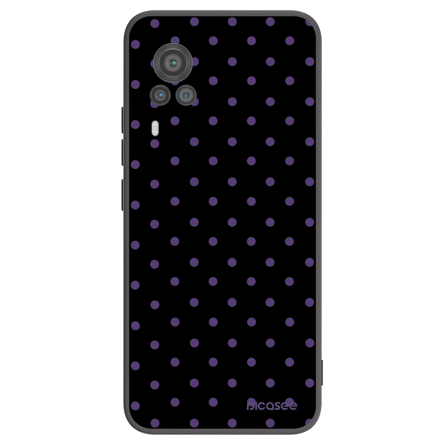 Picasee Μαύρη θήκη σιλικόνης για Vivo X60 Pro 5G - Flickers