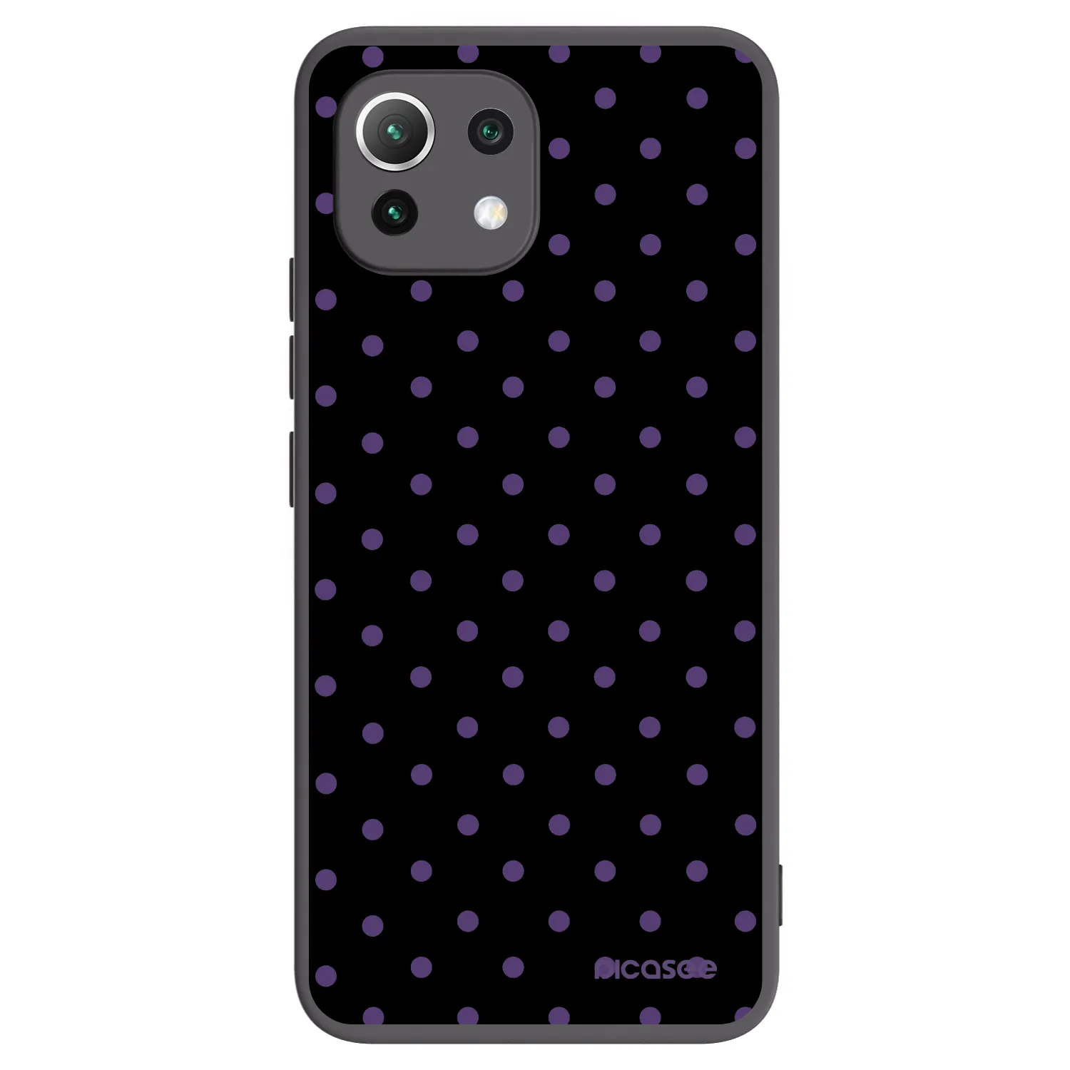 Picasee Μαύρη θήκη σιλικόνης για Xiaomi 11 Lite 5G NE - Flickers
