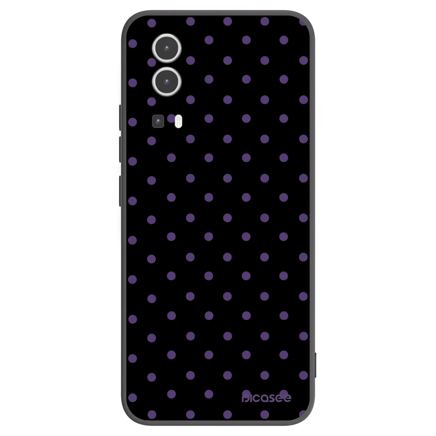 Picasee Μαύρη θήκη σιλικόνης για Vivo Y72 5G - Flickers