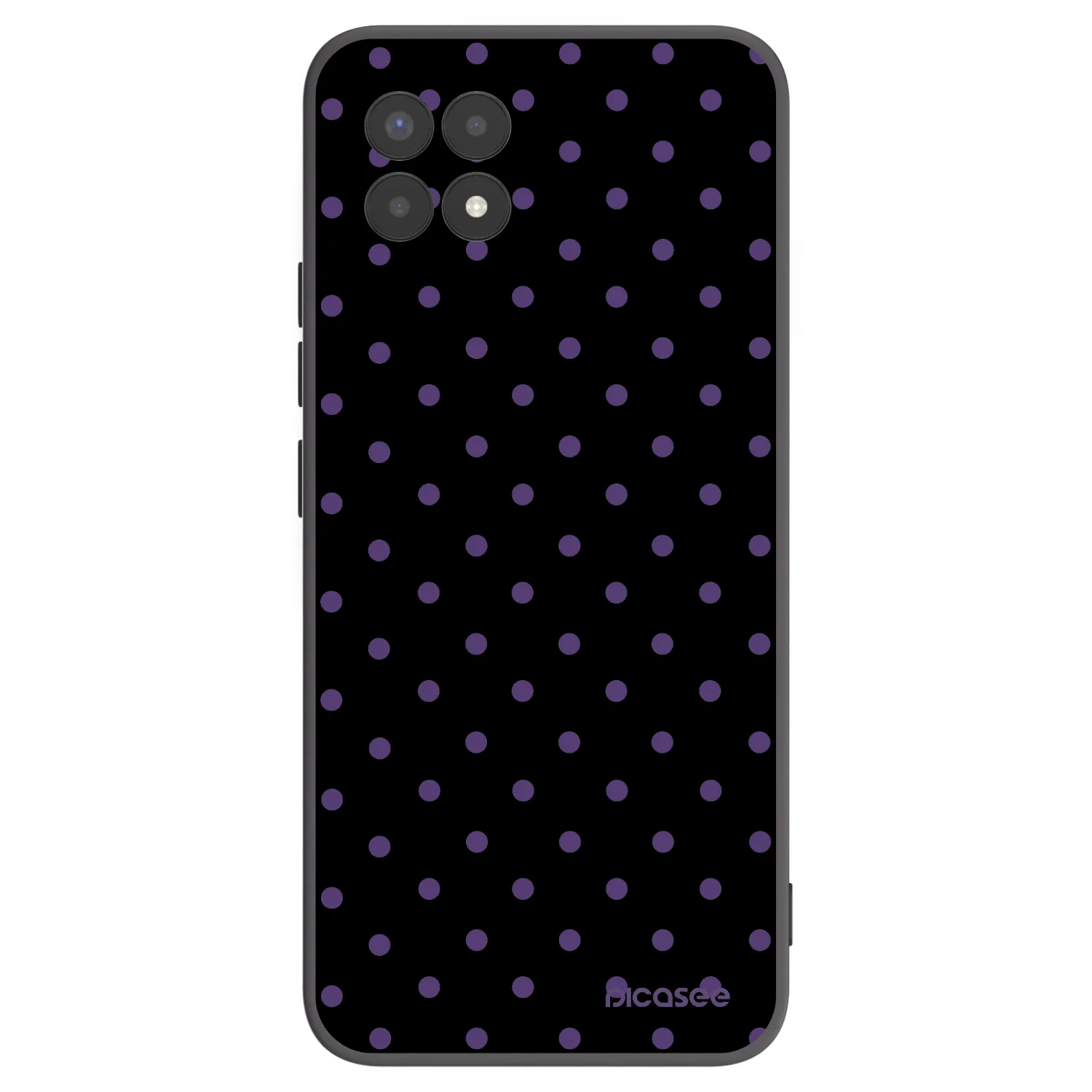 Picasee Μαύρη θήκη σιλικόνης για Realme 8i - Flickers