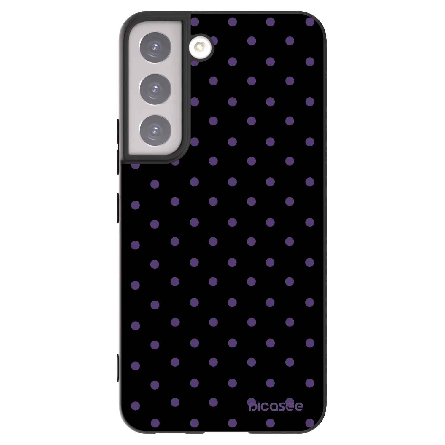 Picasee Μαύρη θήκη σιλικόνης για Samsung Galaxy S22 5G - Flickers