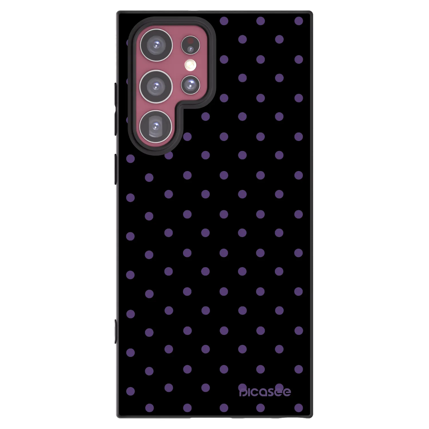 Picasee Μαύρη θήκη σιλικόνης για Samsung Galaxy S22 Ultra 5G - Flickers
