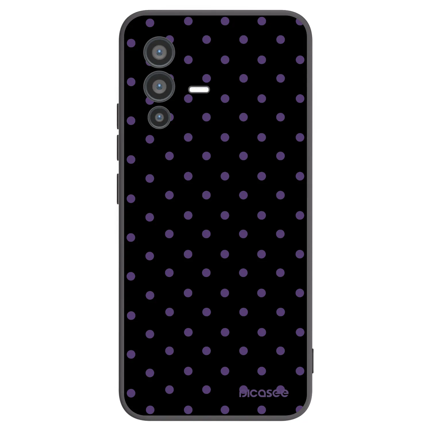 Picasee Μαύρη θήκη σιλικόνης για Vivo V23 5G - Flickers